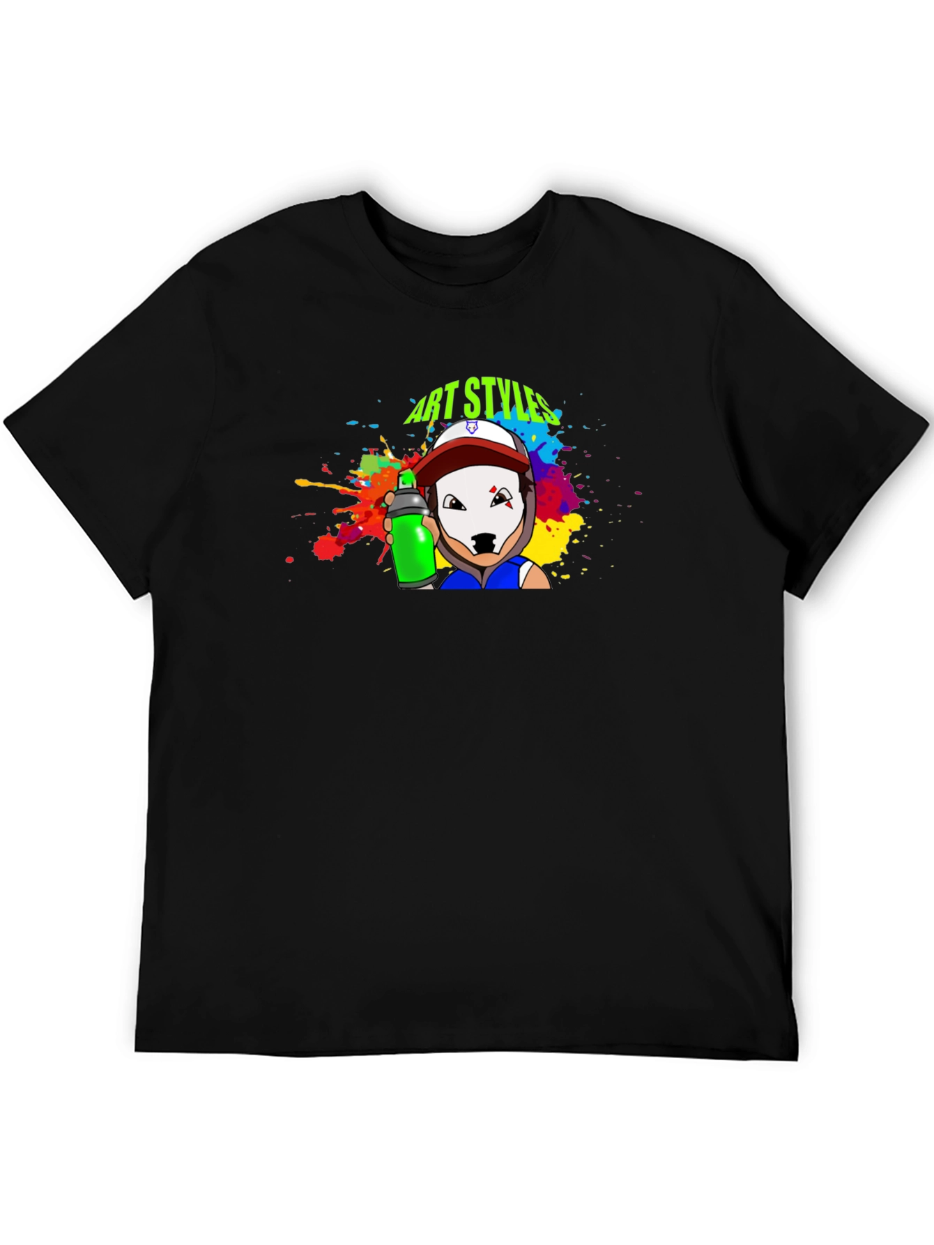 Art Styles Graphic T-Shirt - Black Crew Neck