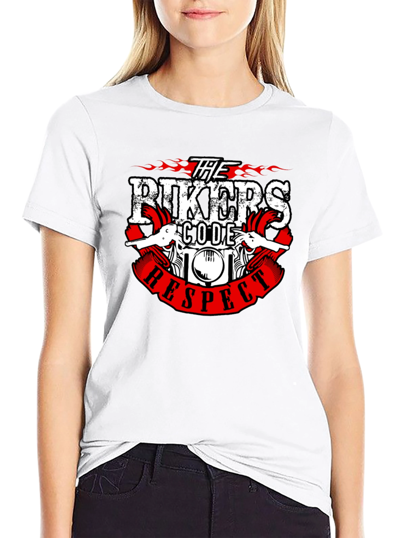 Bikers Code Respect Graphic T-Shirt