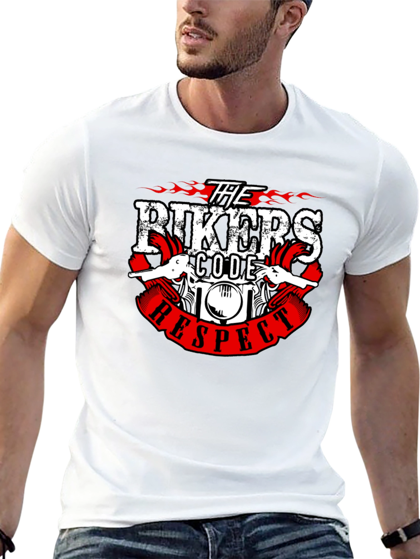 Bikers Code Respect Graphic T-Shirt