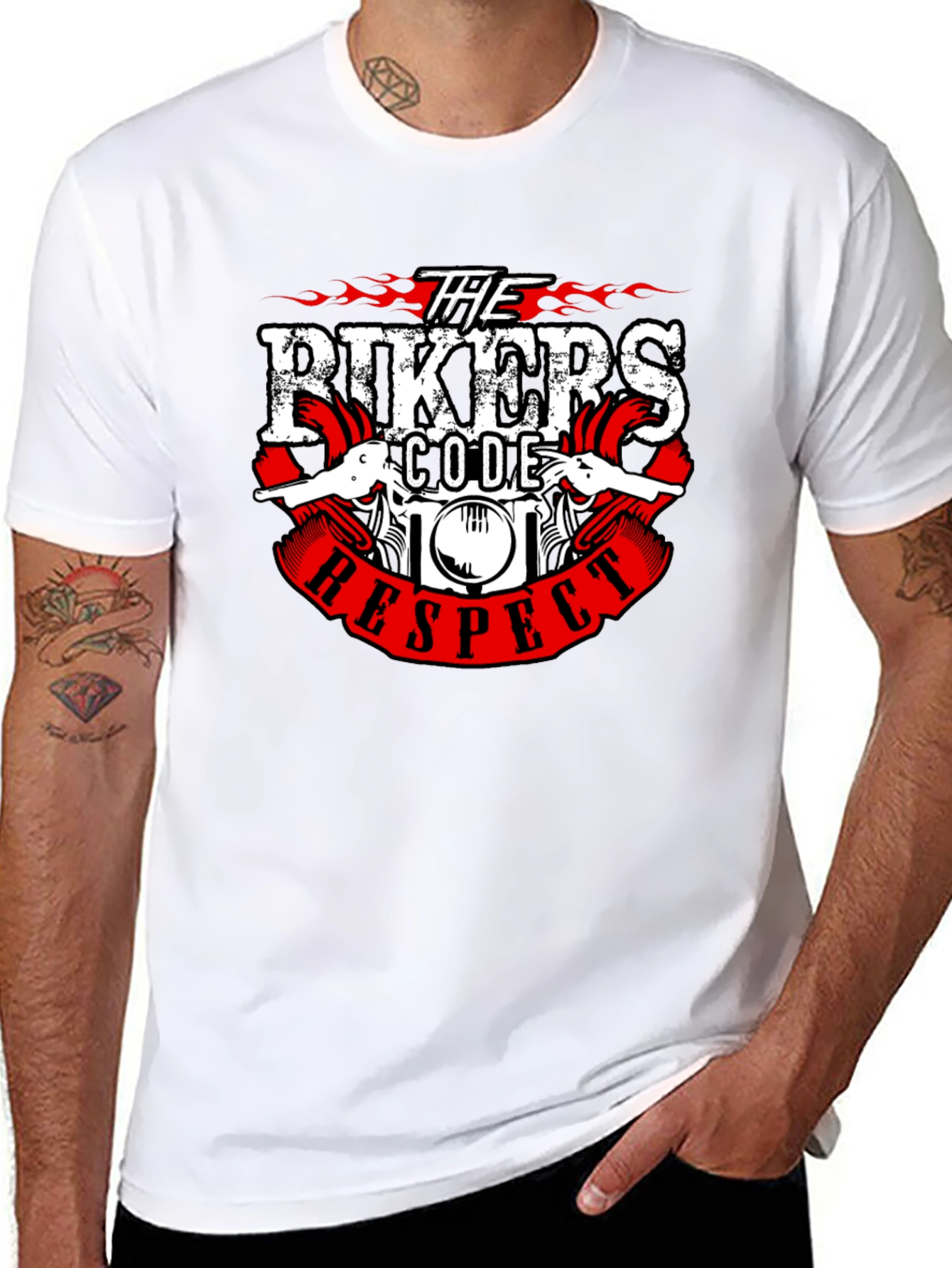 Bikers Code Respect Graphic T-Shirt