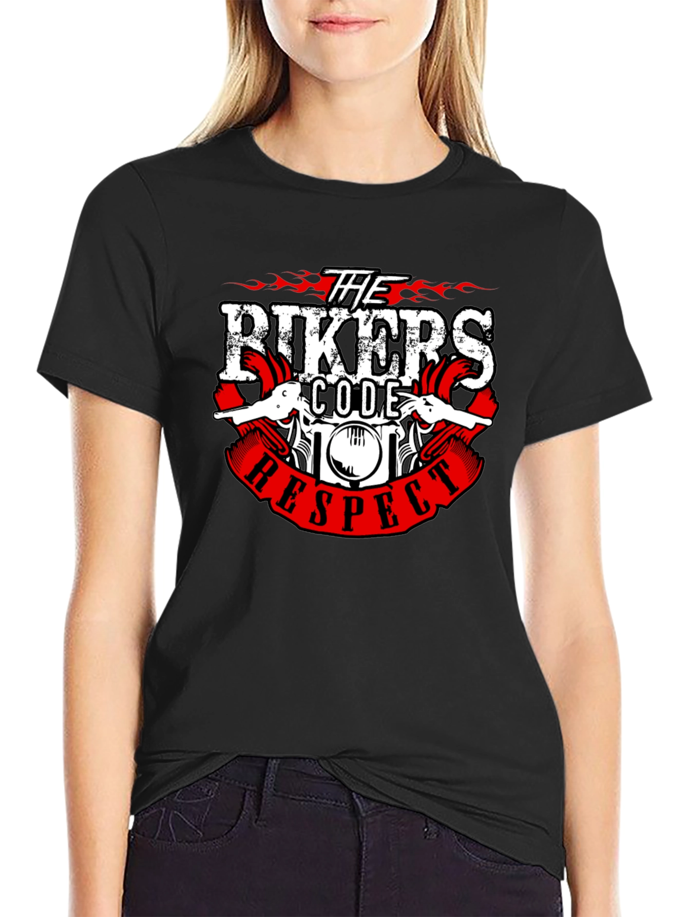 Bikers Code Respect Graphic T-Shirt