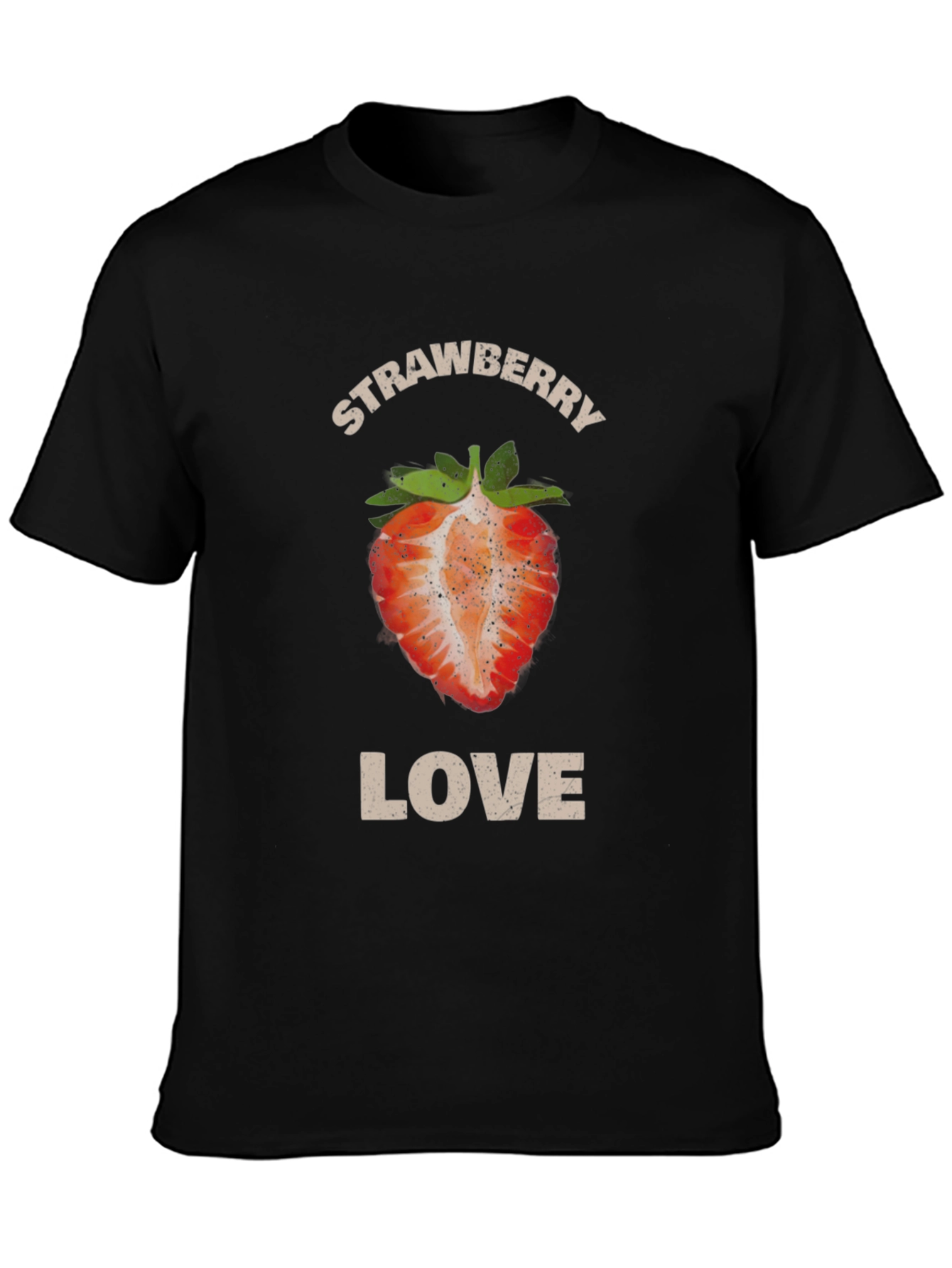 Strawberry Love Graphic T-Shirt - Stylish Fruit Tee