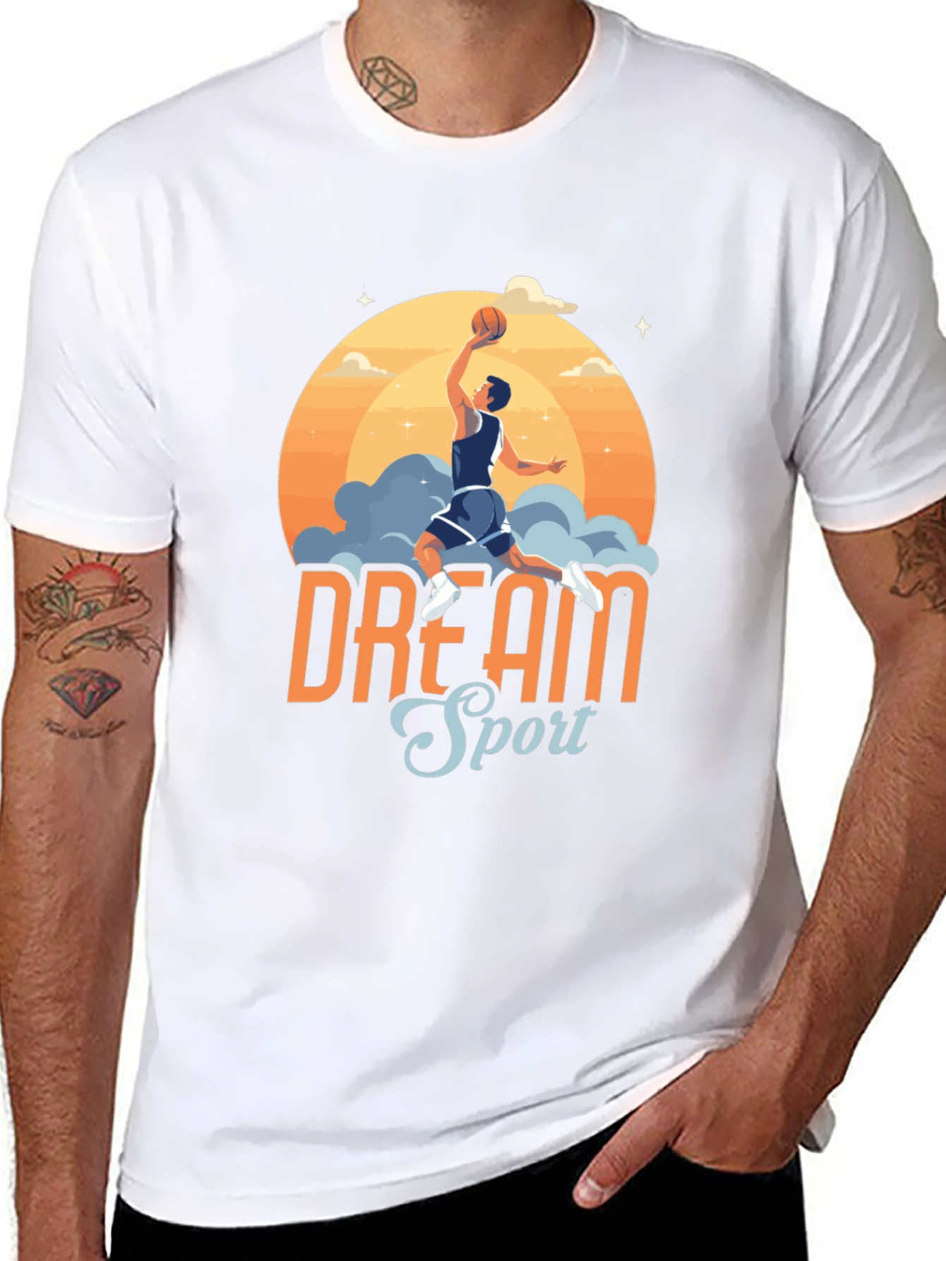 Dream Sport Basketball Graphic T-Shirt