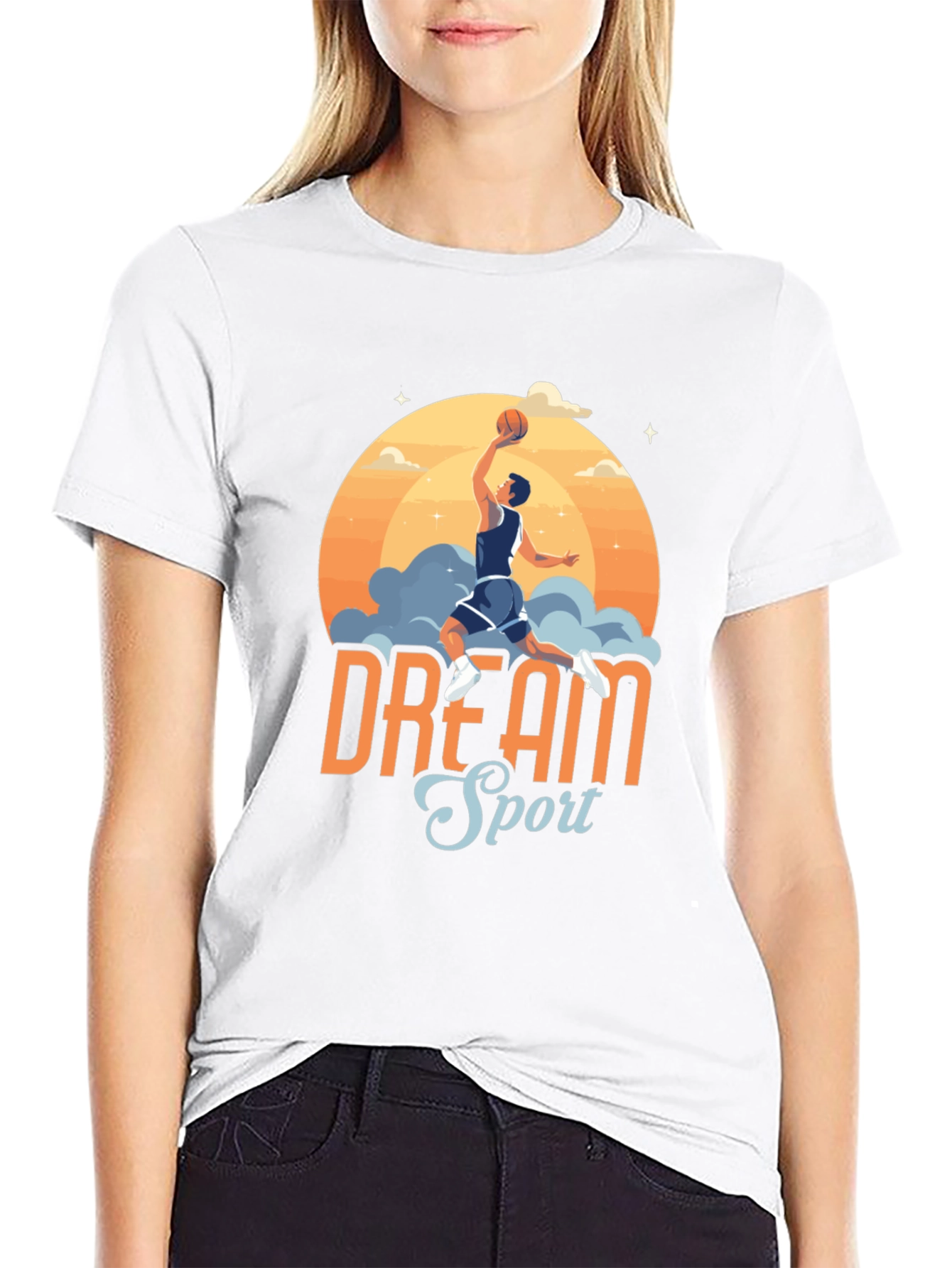 Dream Sport Basketball Graphic T-Shirt