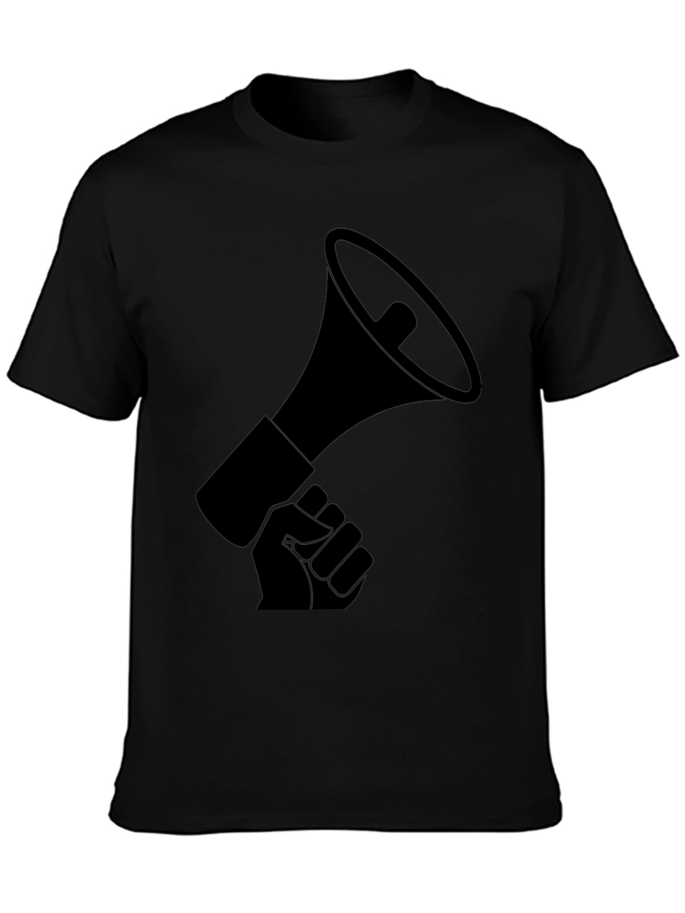 Empowered Voice Tee - Black Graphic T-Shirt