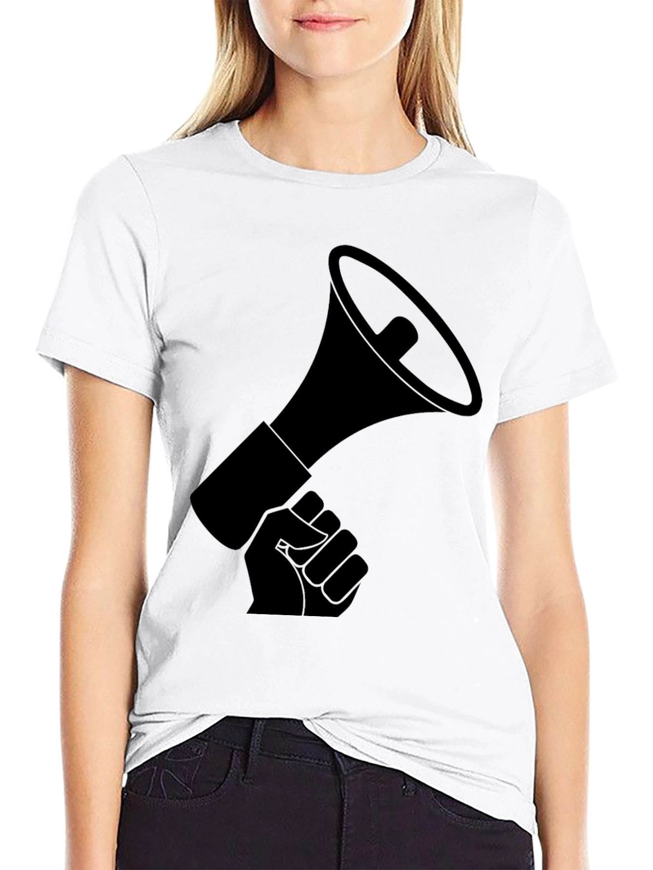 Empowered Voice Tee - Black Graphic T-Shirt