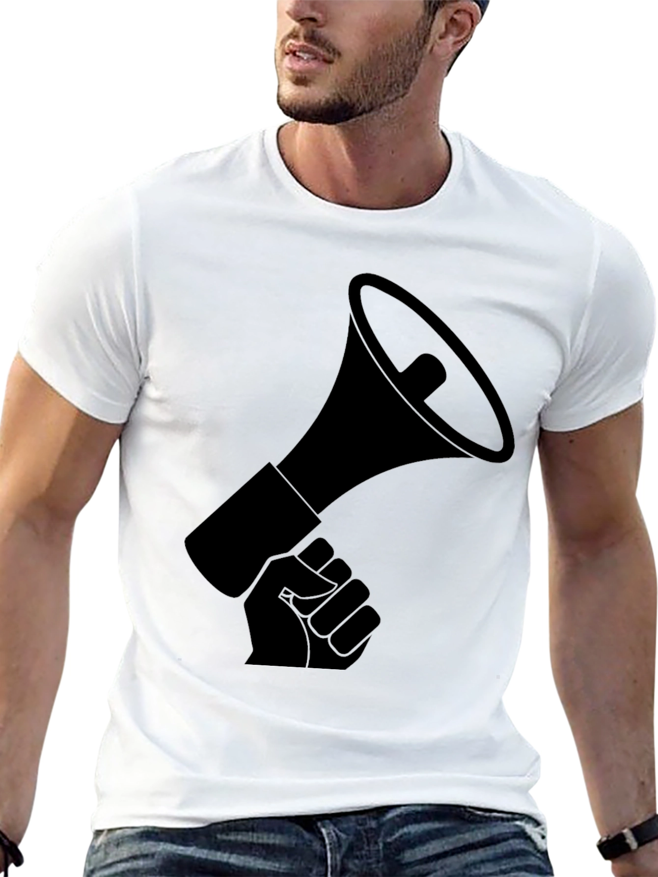 Empowered Voice Tee - Black Graphic T-Shirt