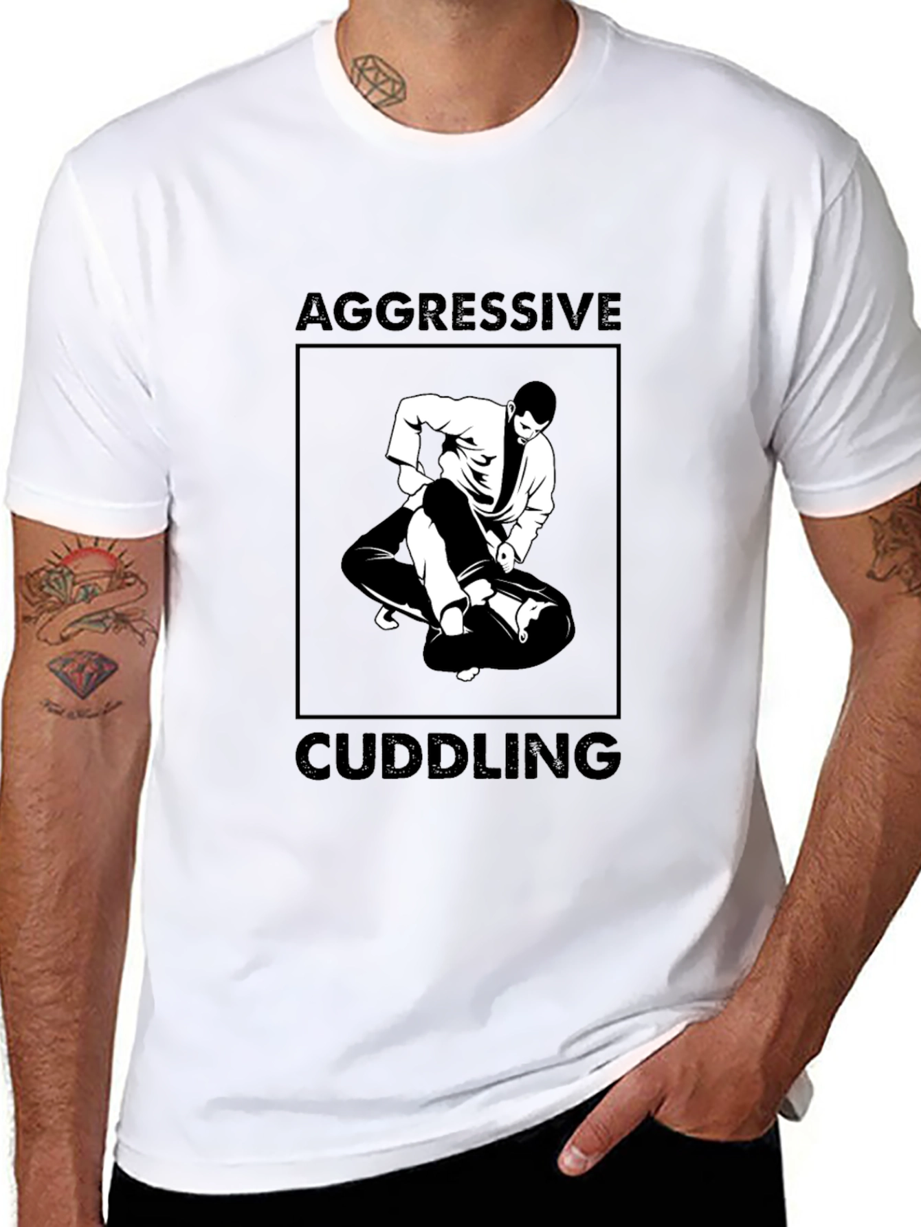 Aggressive Cuddling Graphic Tee