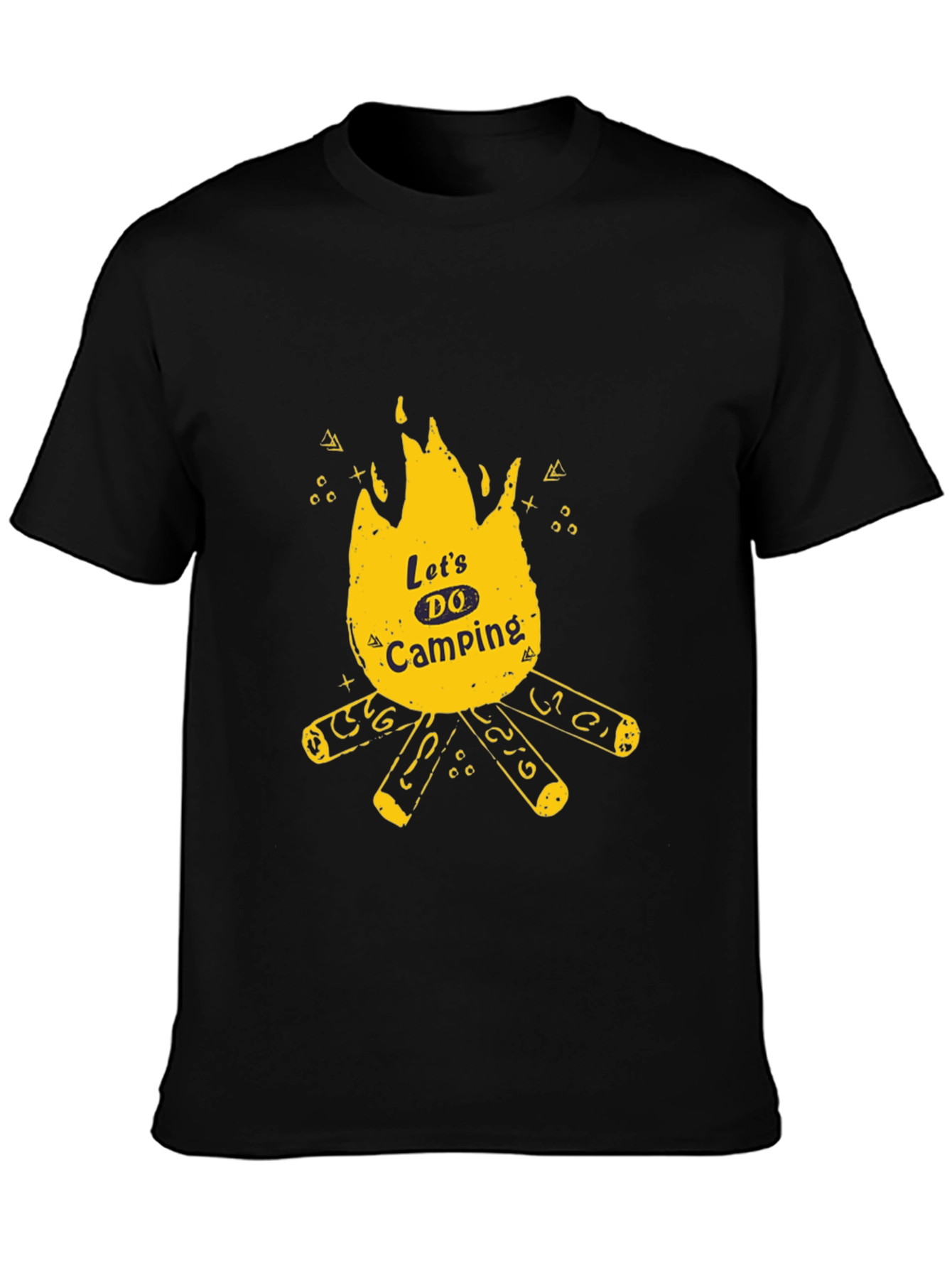 Lets Do Camping Graphic Tee - Black