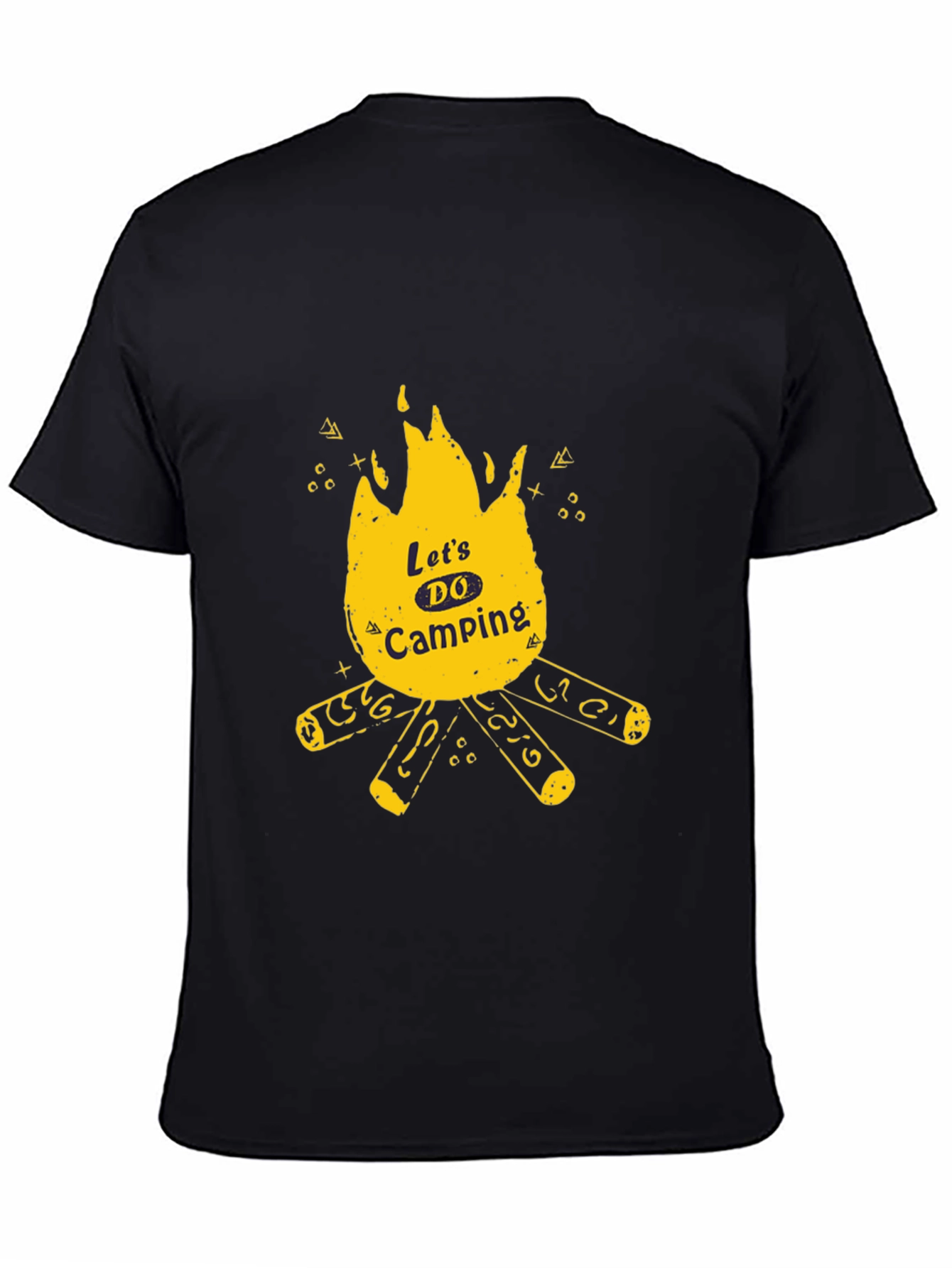 Lets Do Camping Graphic Tee - Black