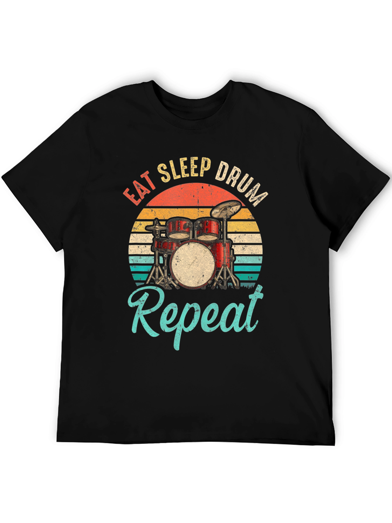 Eat Sleep Drum Repeat Graphic Tee