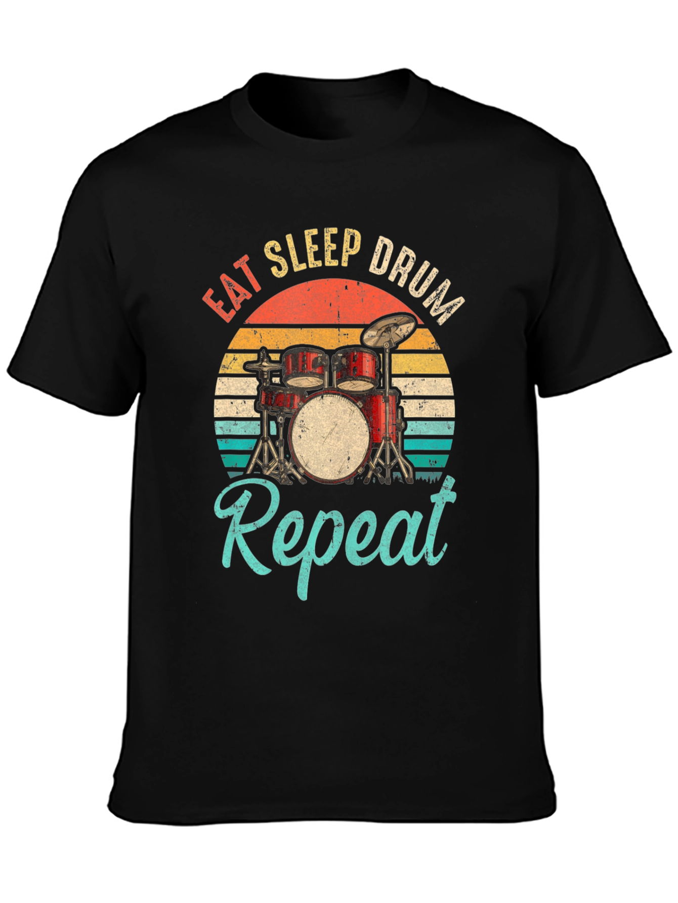 Eat Sleep Drum Repeat Graphic Tee