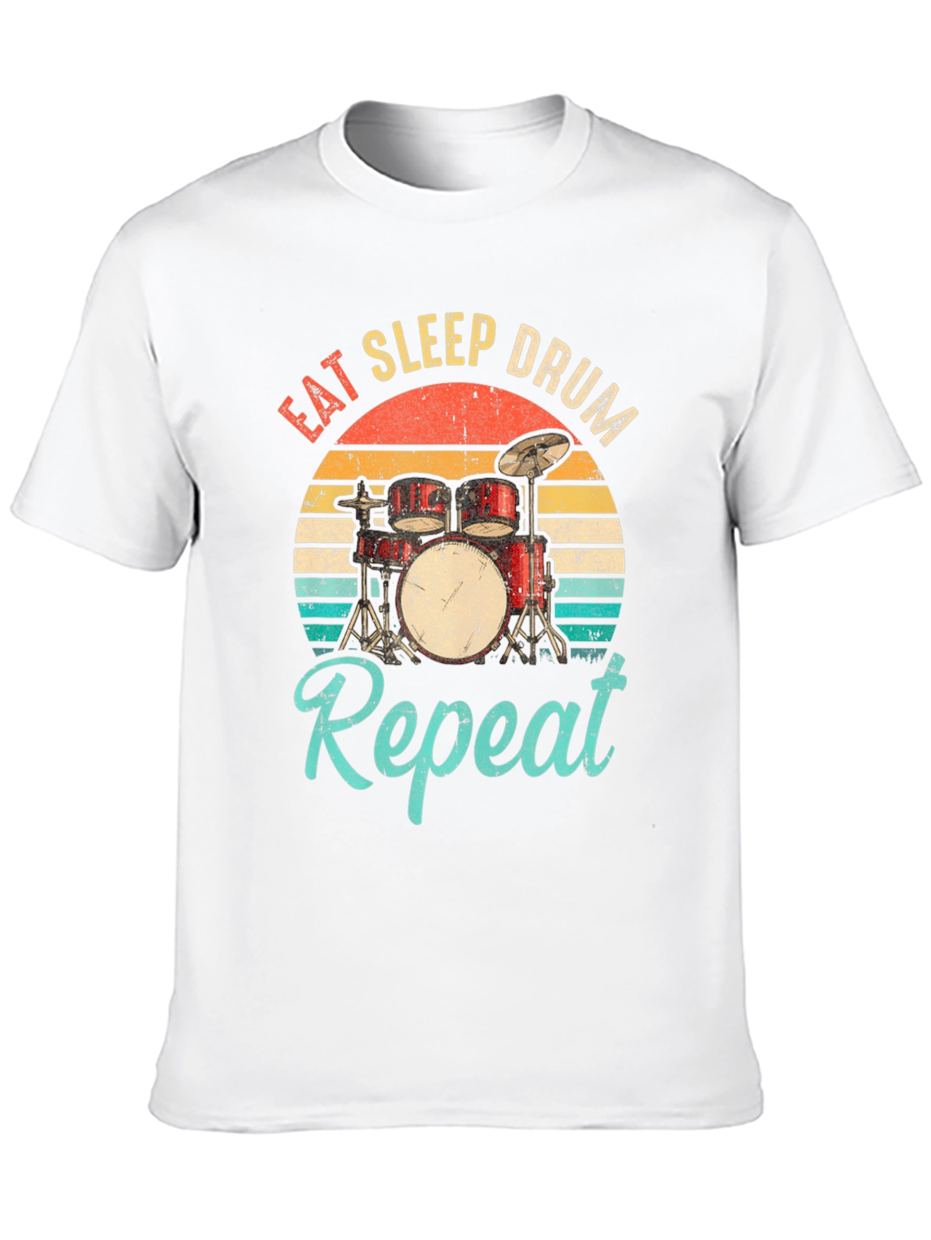 Eat Sleep Drum Repeat Graphic Tee