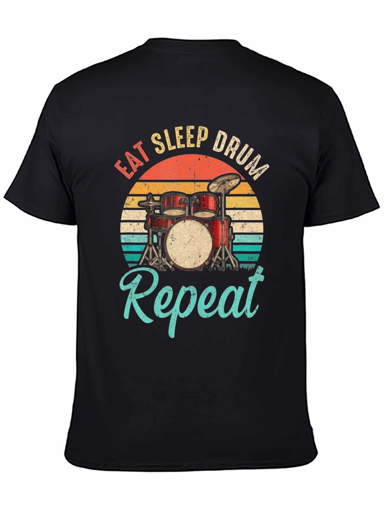 Eat Sleep Drum Repeat Graphic Tee