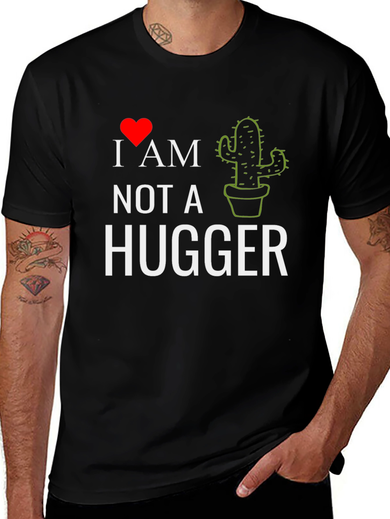 I Heart Cactus - Not A Hugger Tee