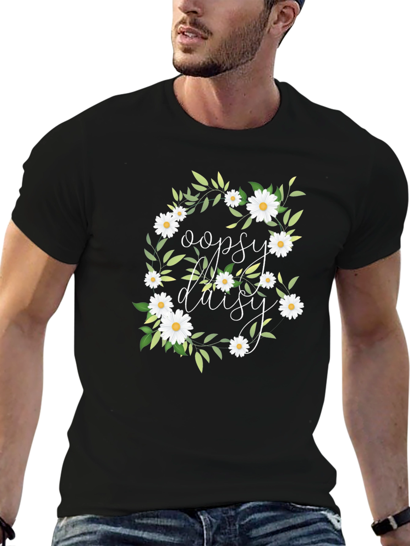 Oopsy Daisy Floral Graphic T-Shirt