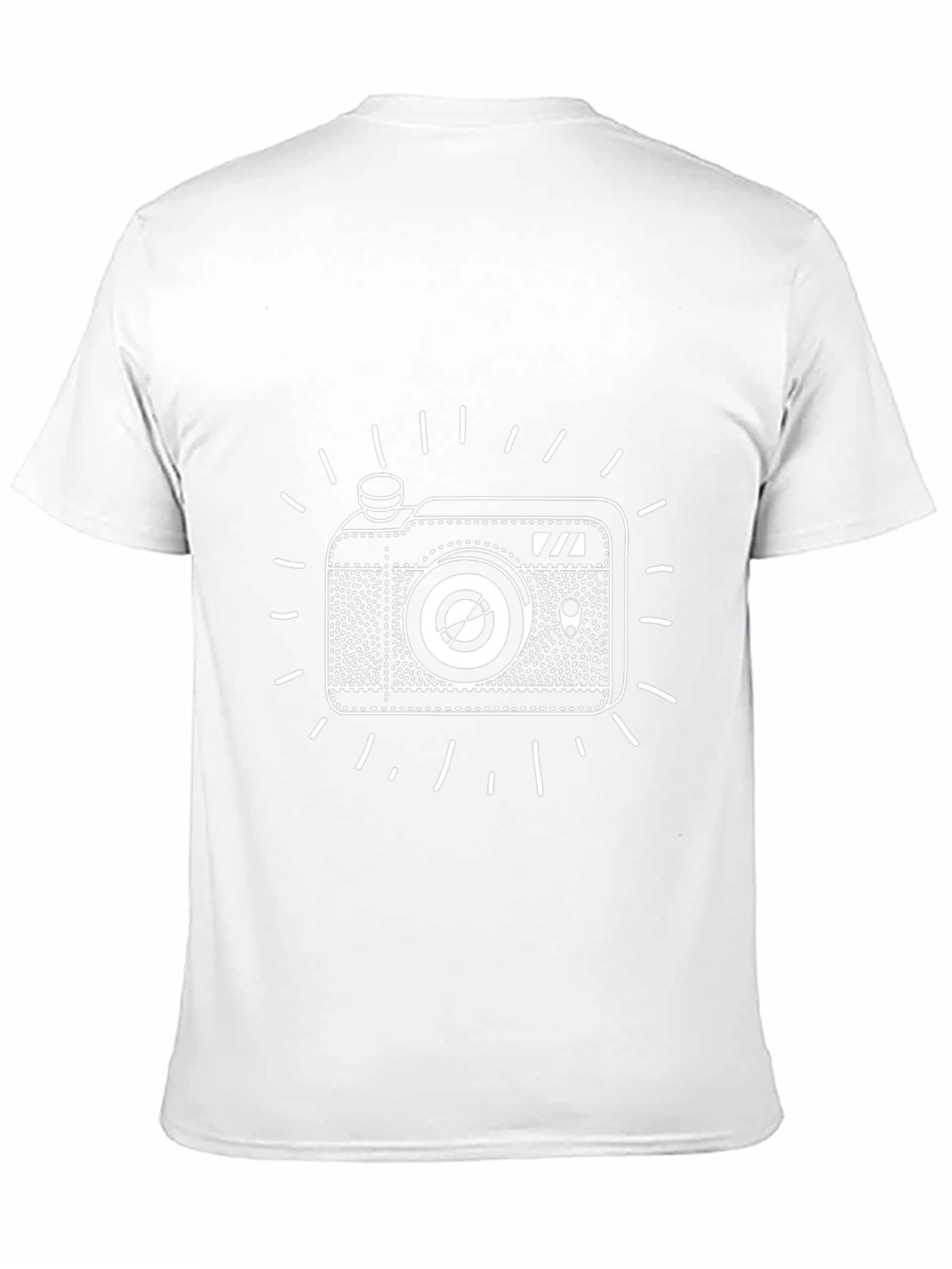 Retro Camera Graphic Tee - Cool Black T-Shirt
