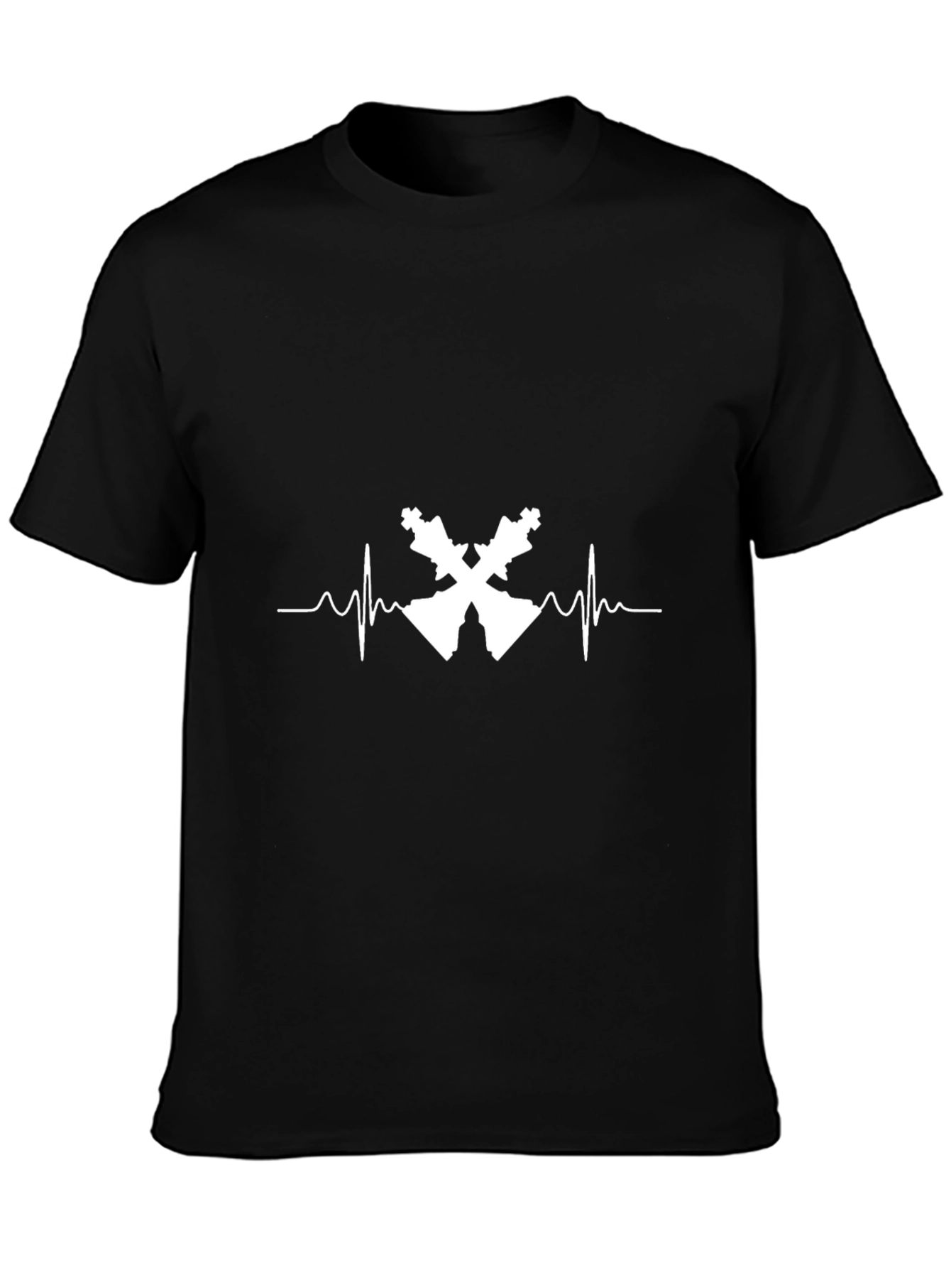 Chess Heartbeat T-Shirt - King and Queen Design