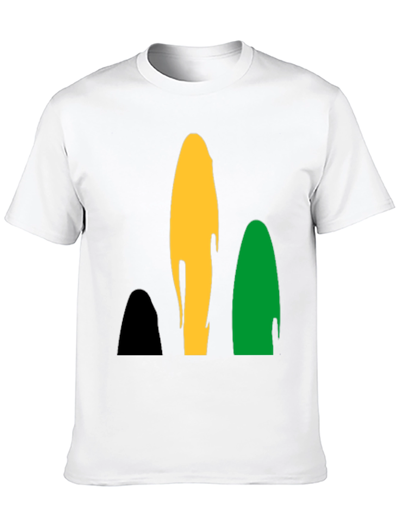Rasta Inspired Black Graphic T-Shirt