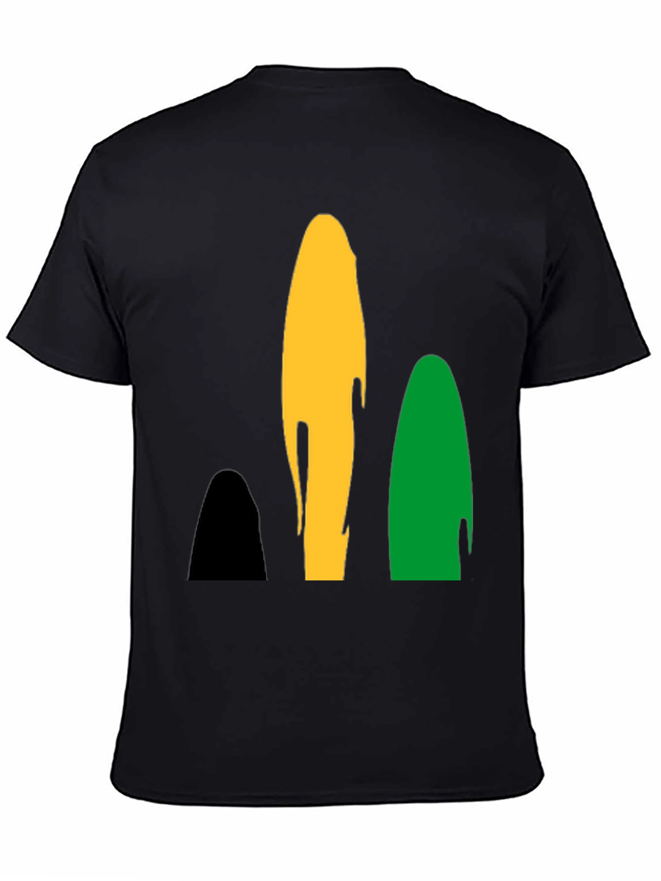 Rasta Inspired Black Graphic T-Shirt