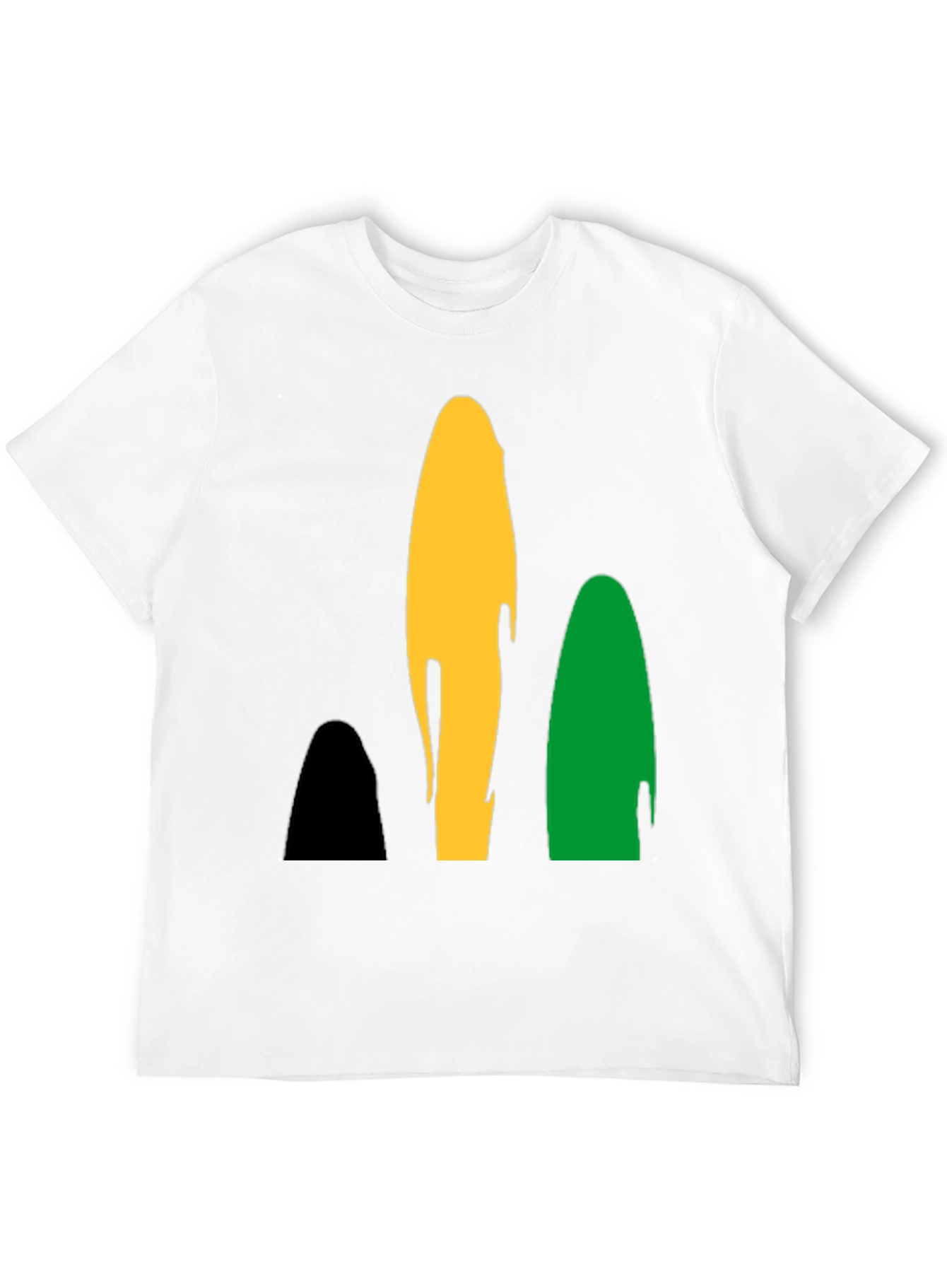 Rasta Inspired Black Graphic T-Shirt