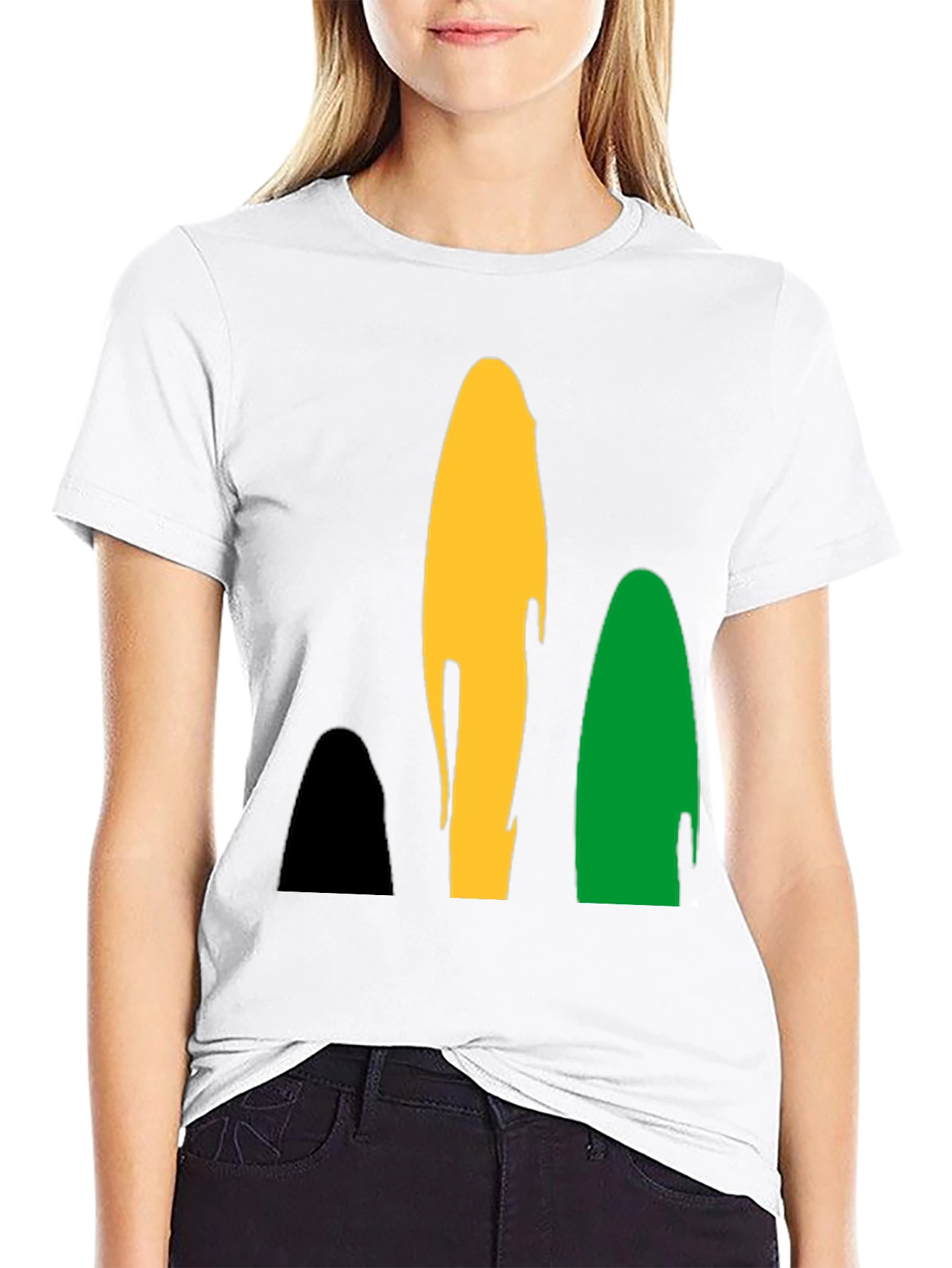 Rasta Inspired Black Graphic T-Shirt