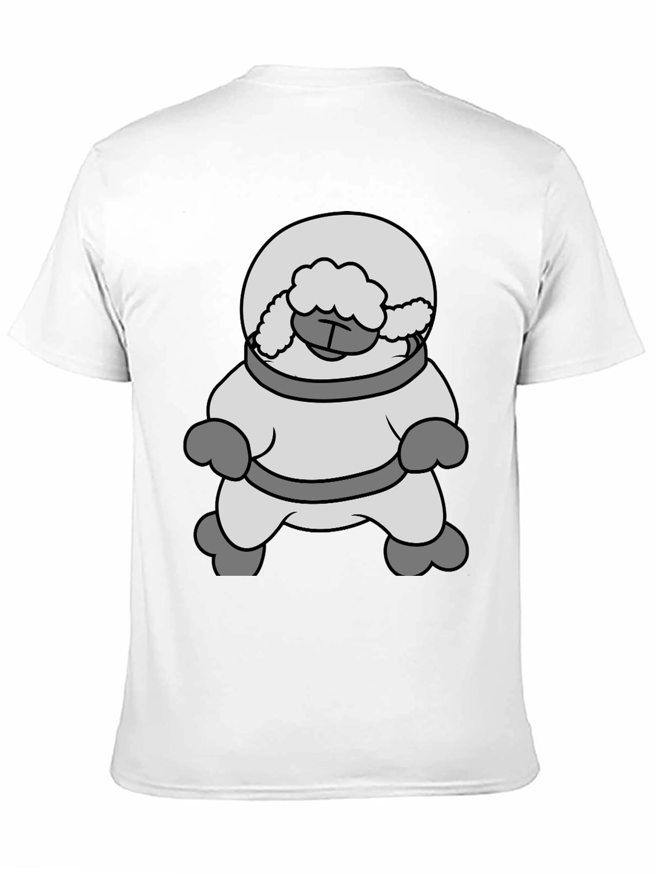 Astronaut Sheep Black T-Shirt