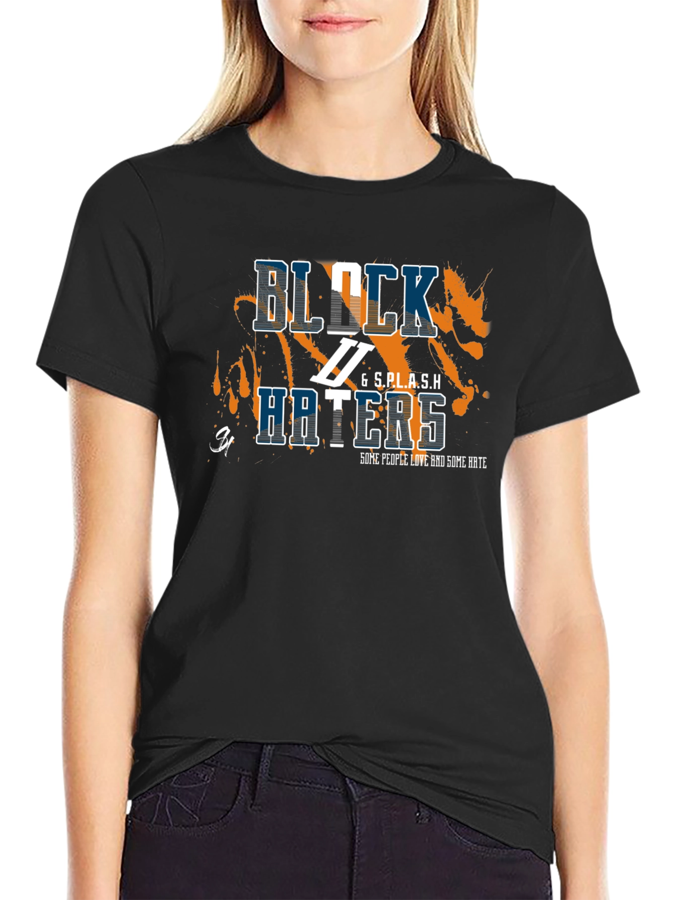 Block Haters Black Graphic Tee
