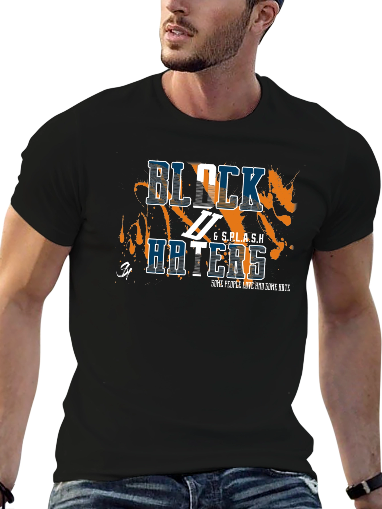 Block Haters Black Graphic Tee