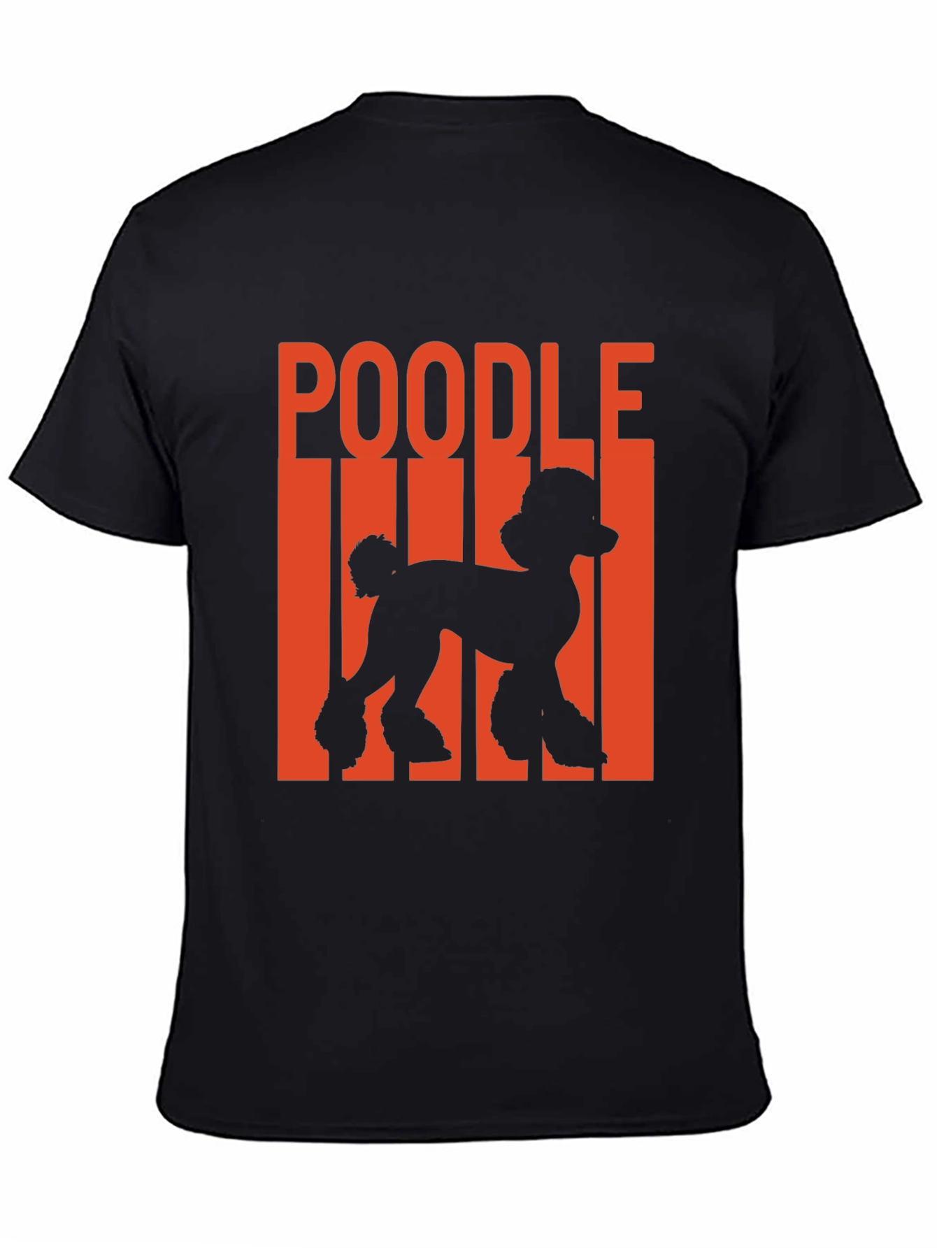 Poodle Silhouette Graphic Tee - Black