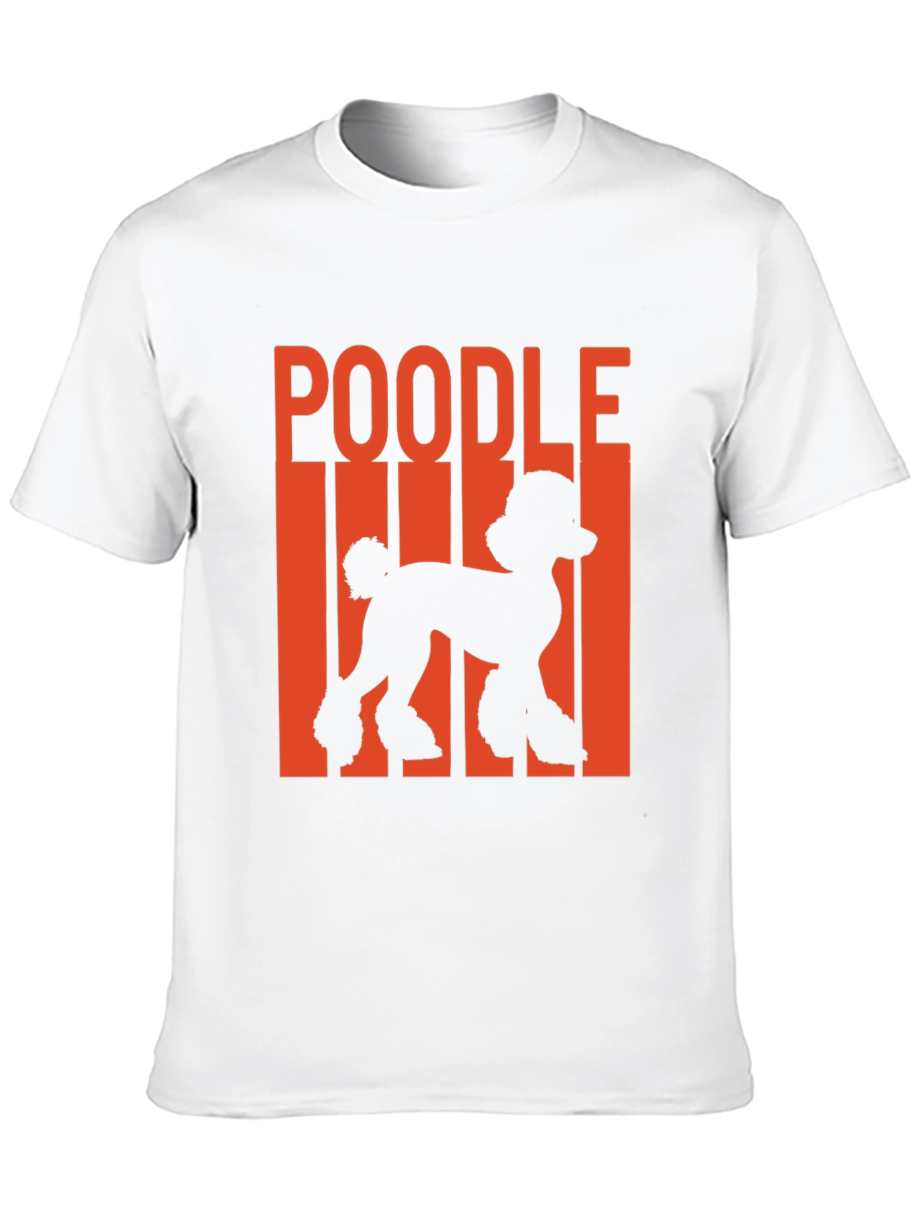Poodle Silhouette Graphic Tee - Black