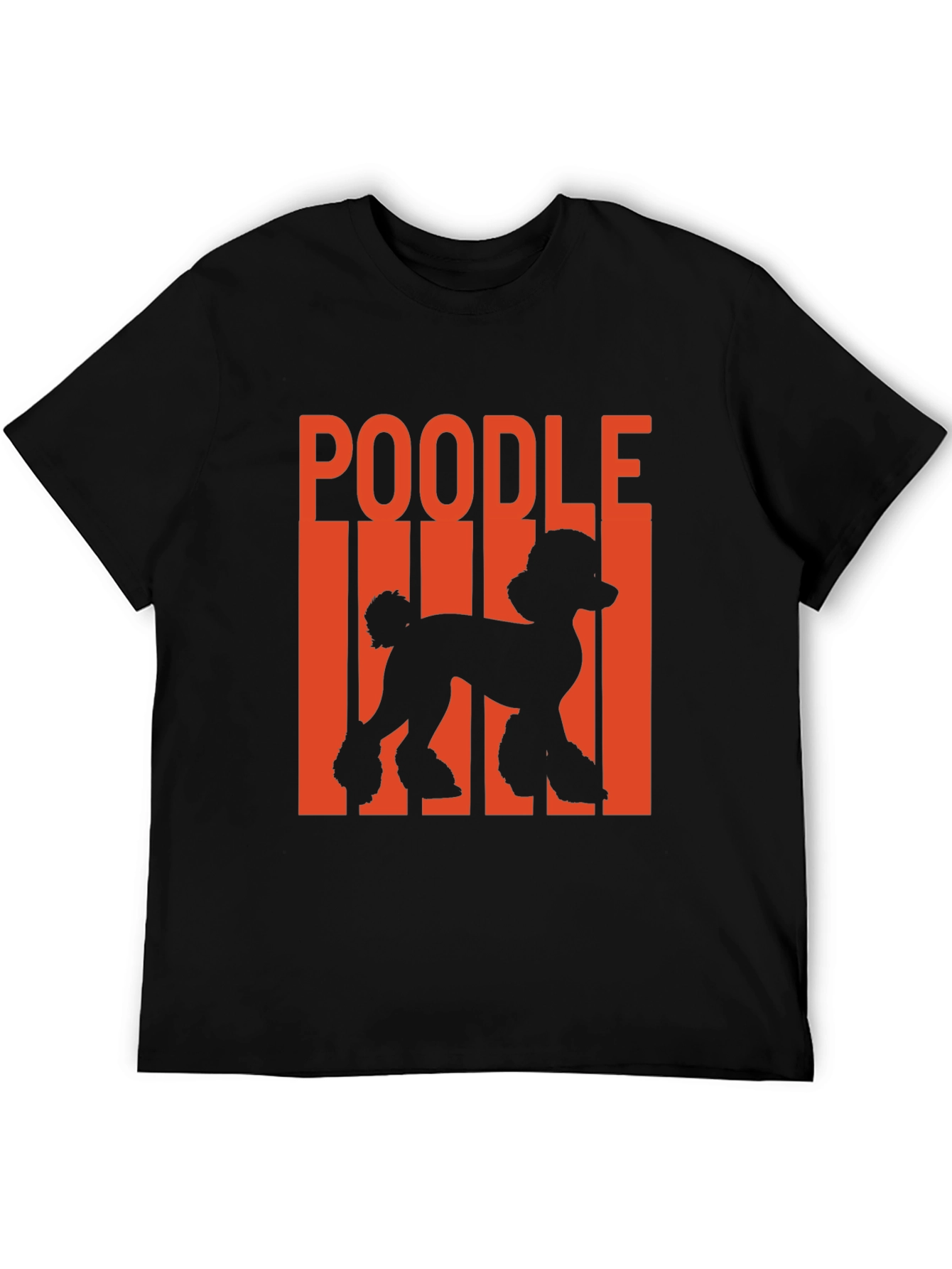 Poodle Silhouette Graphic Tee - Black