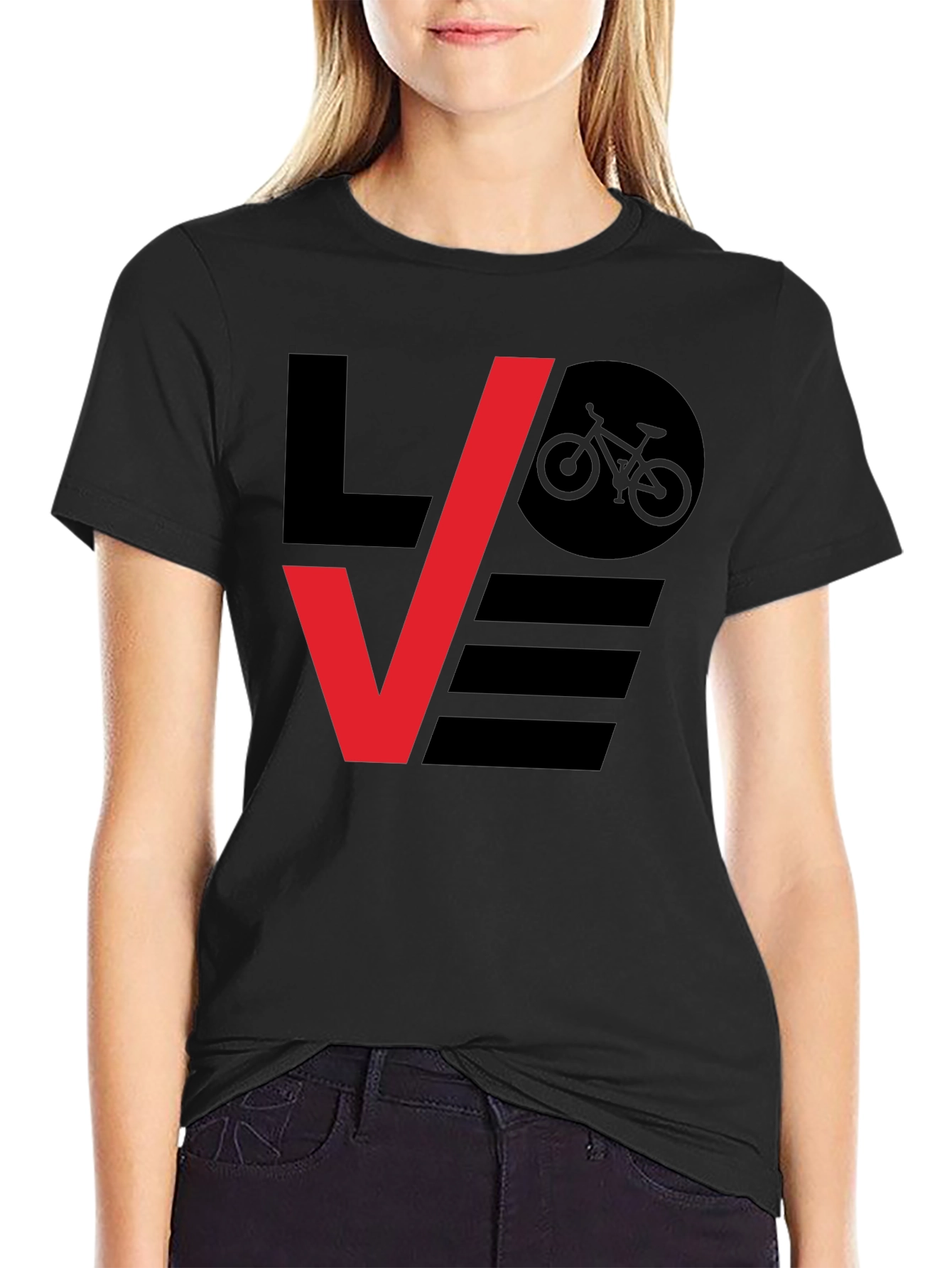 Love Biking Graphic Tee - Stylish Bicycle Lovers T-Shirt