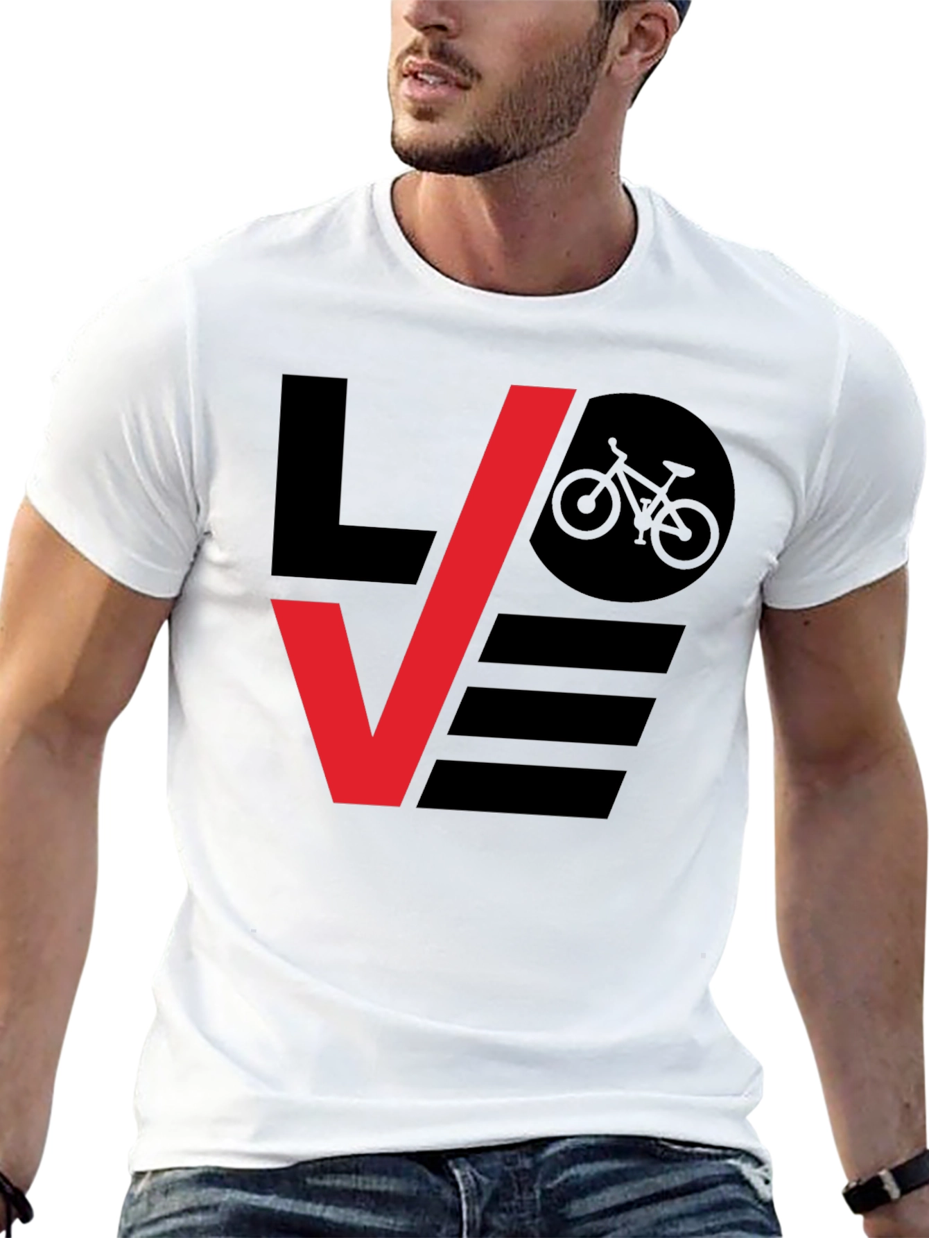 Love Biking Graphic Tee - Stylish Bicycle Lovers T-Shirt