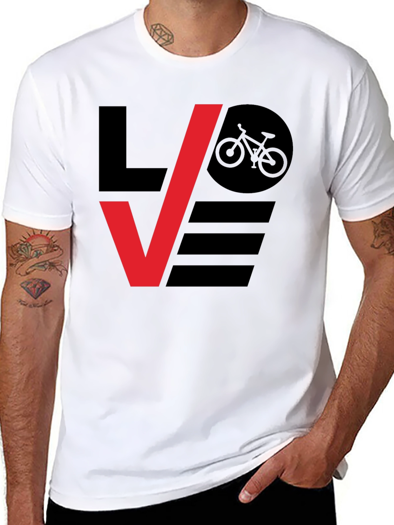Love Biking Graphic Tee - Stylish Bicycle Lovers T-Shirt