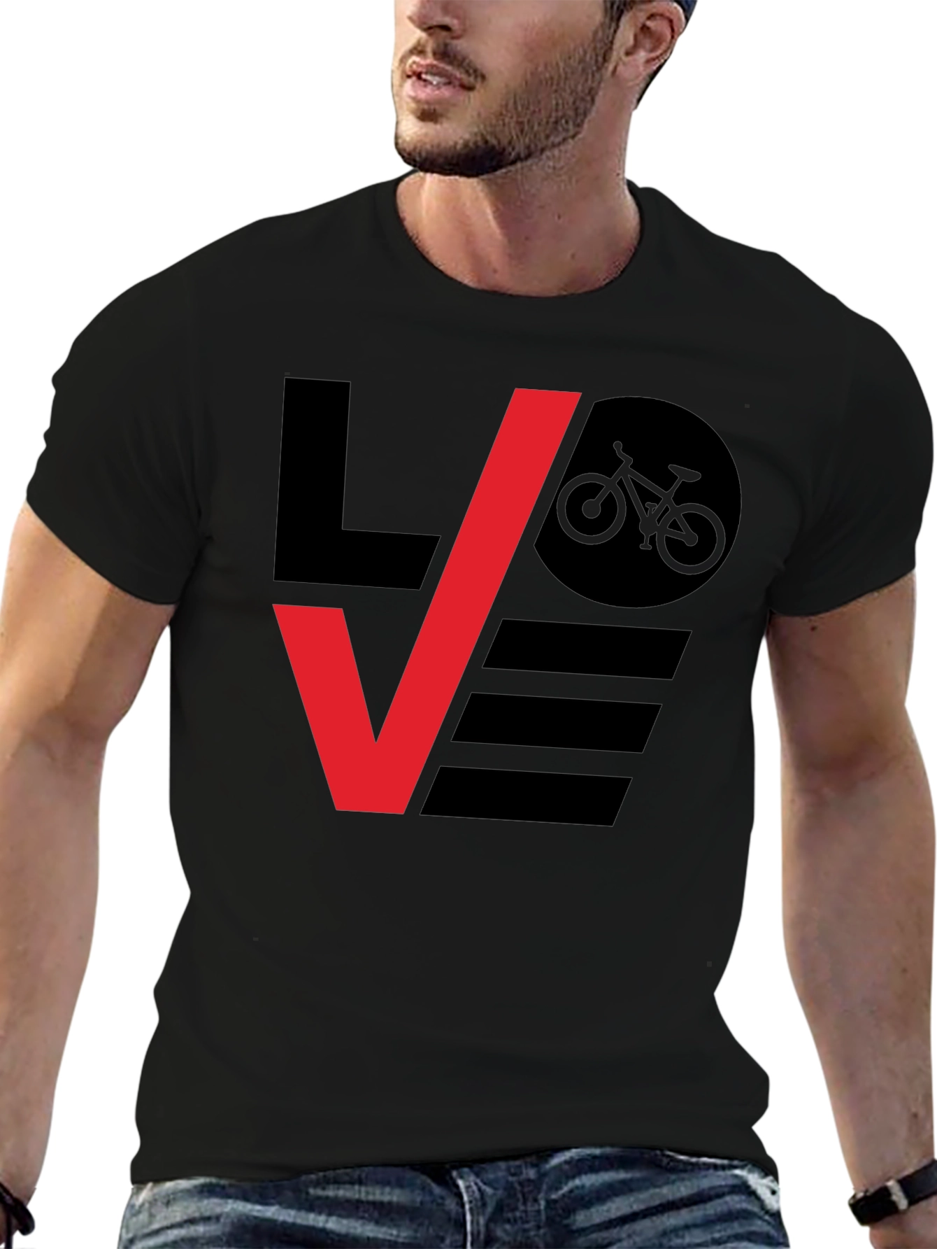 Love Biking Graphic Tee - Stylish Bicycle Lovers T-Shirt