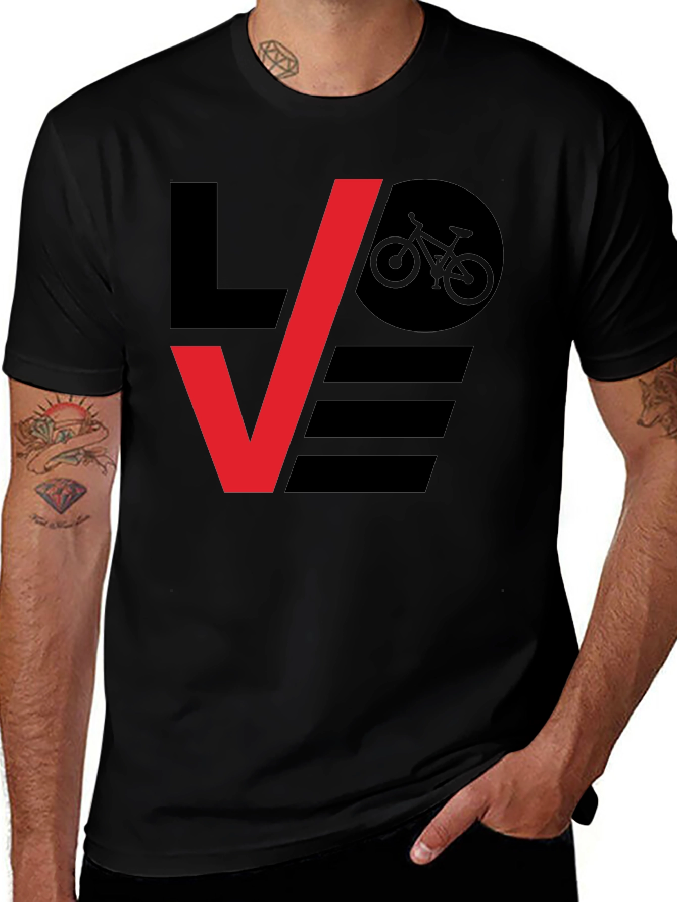 Love Biking Graphic Tee - Stylish Bicycle Lovers T-Shirt