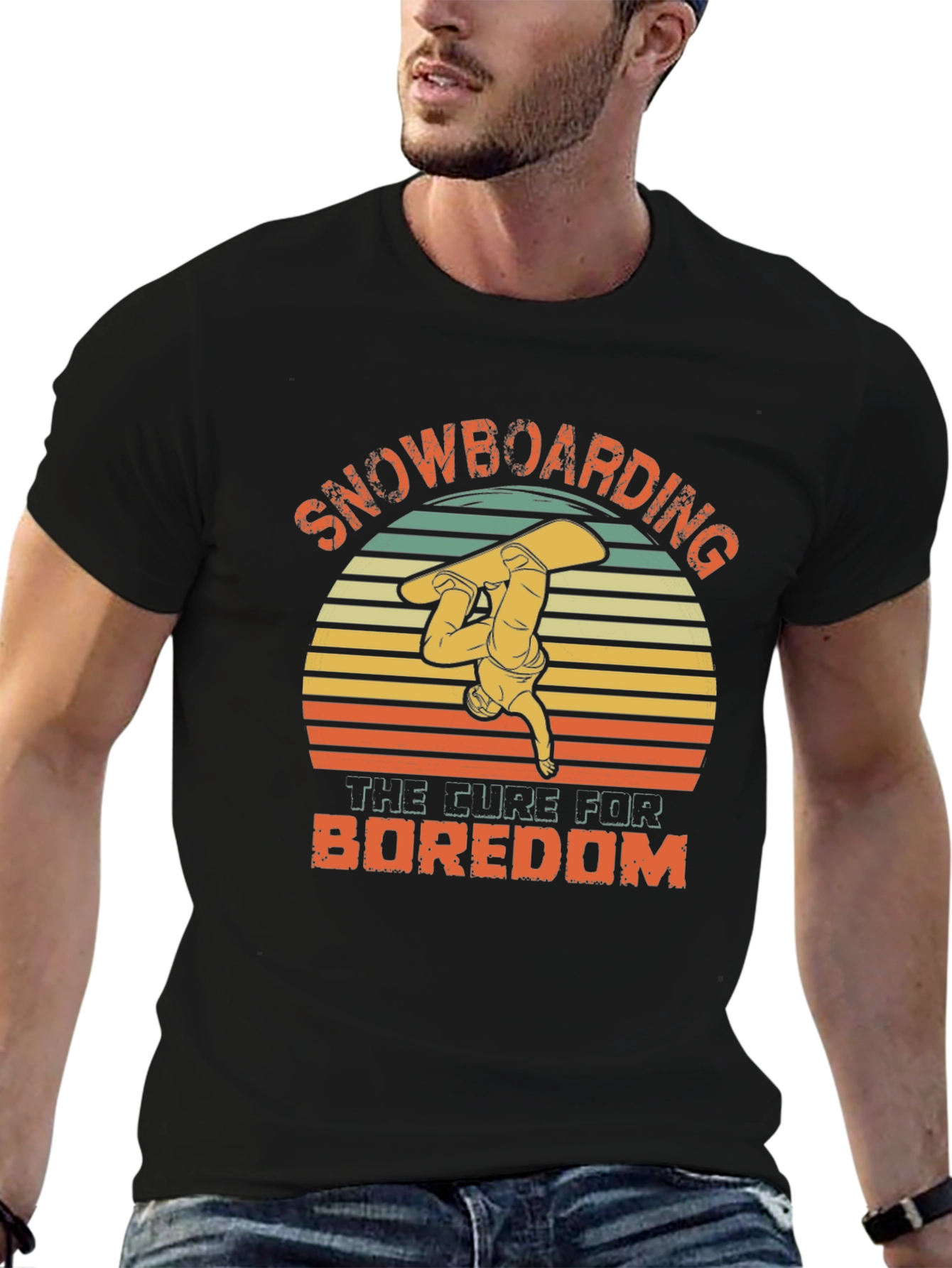 Snowboarding the Cure for Boredom T-Shirt
