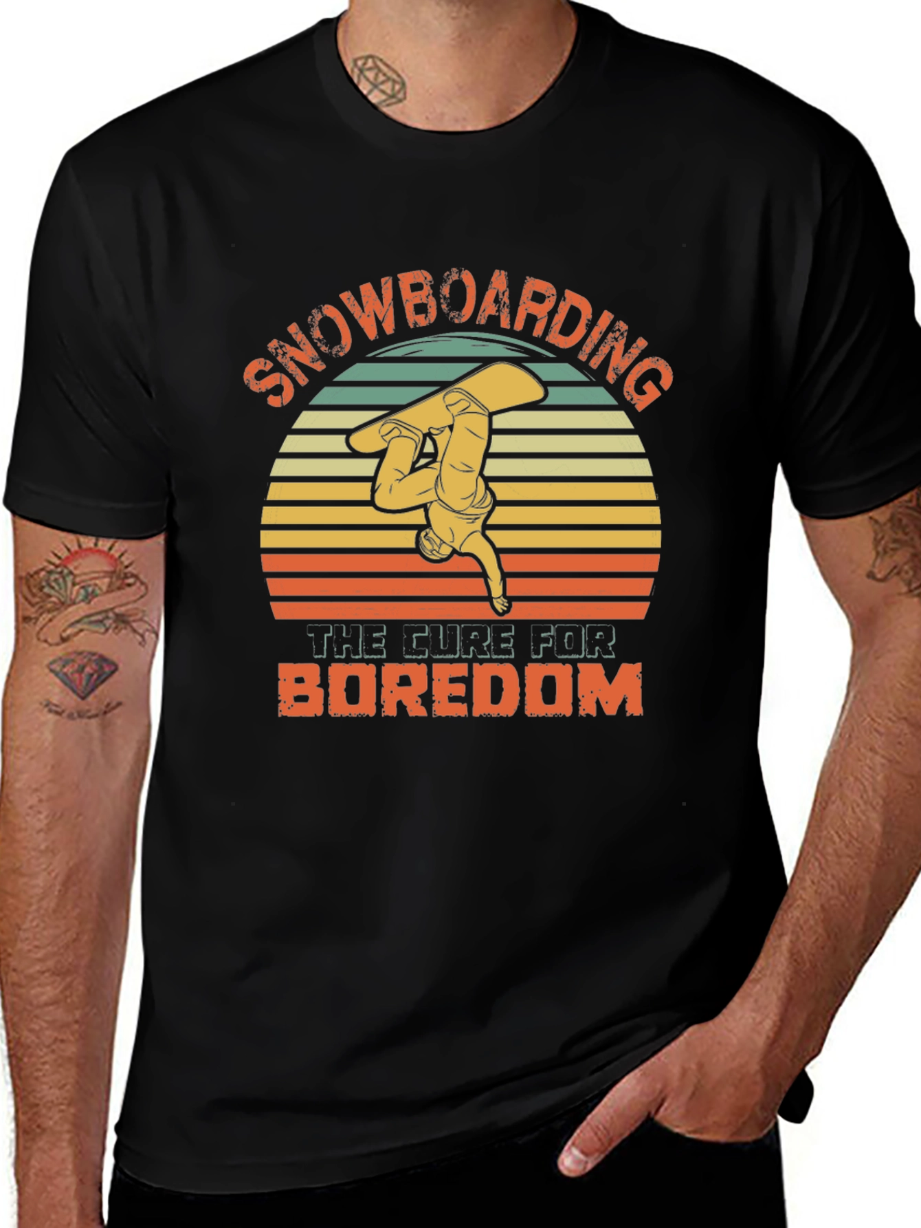 Snowboarding the Cure for Boredom T-Shirt