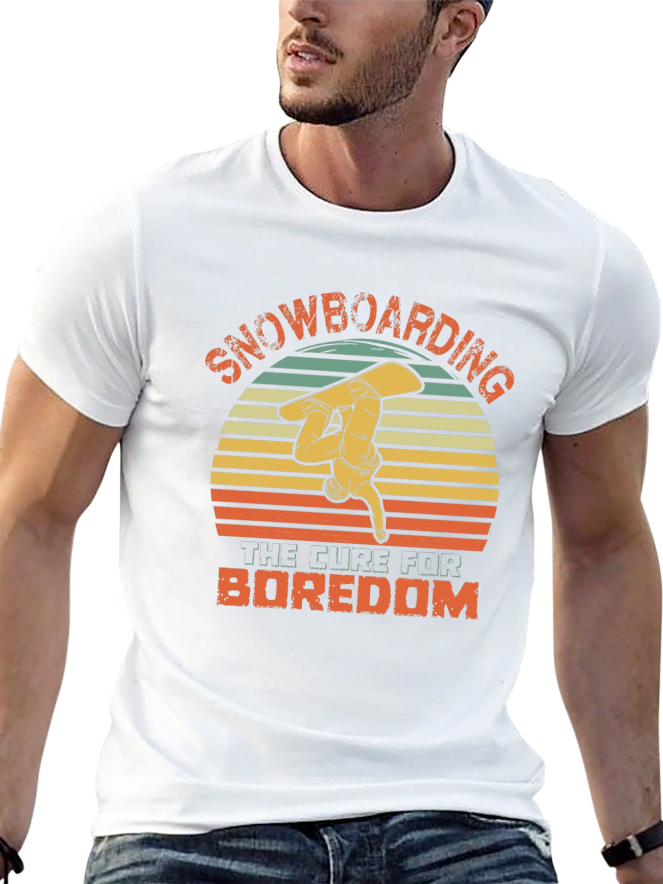 Snowboarding the Cure for Boredom T-Shirt