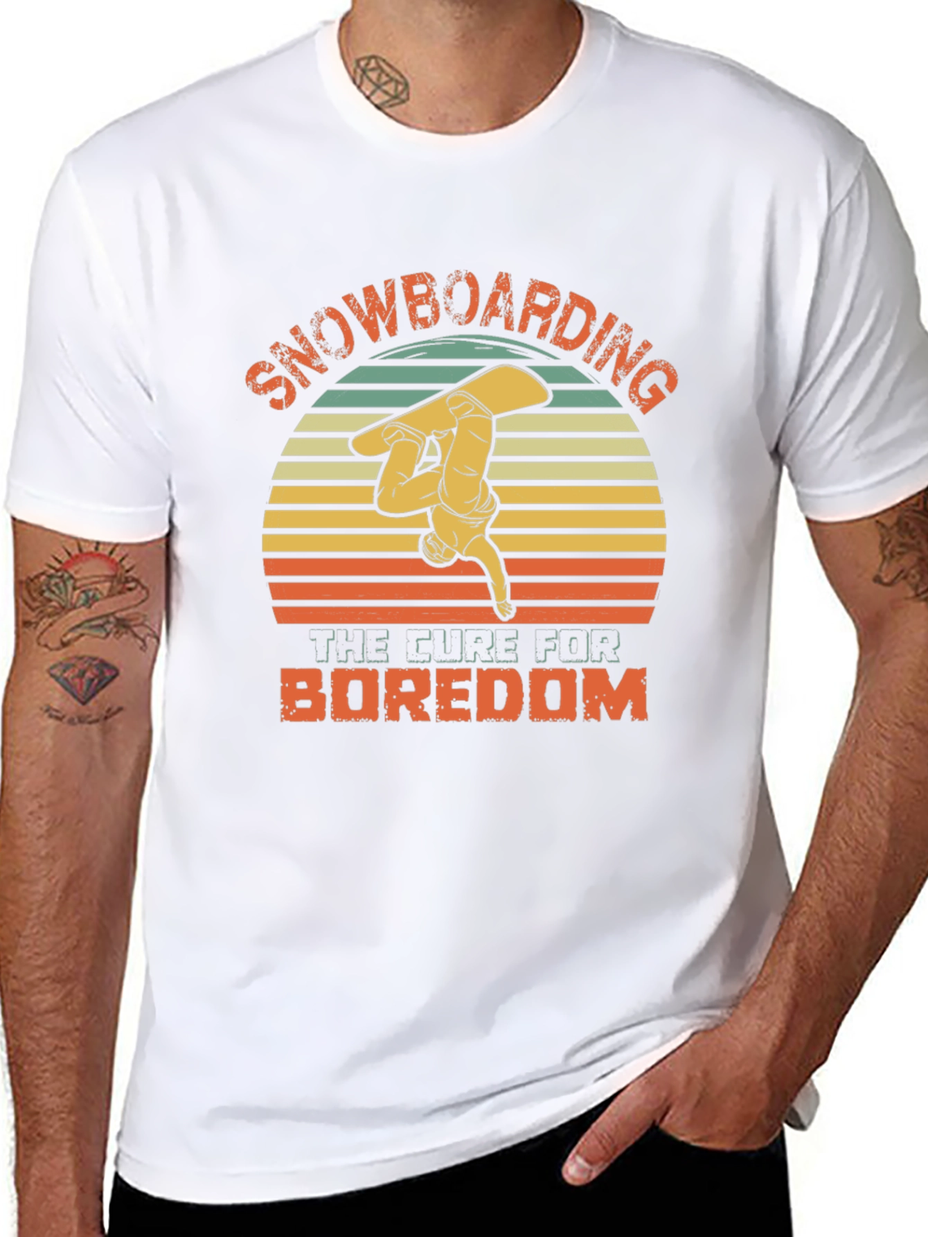 Snowboarding the Cure for Boredom T-Shirt
