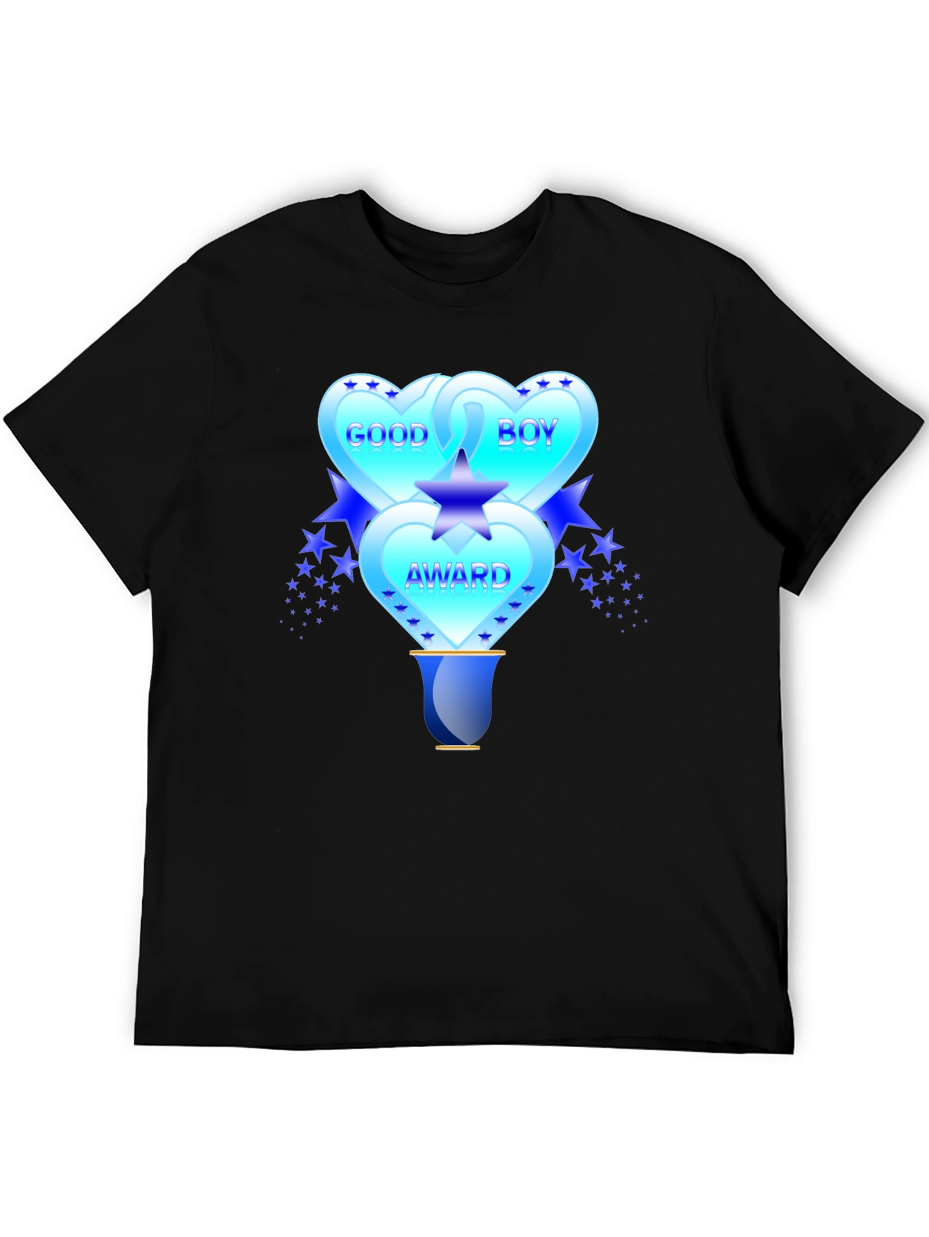 Good Boy Award Graphic T-Shirt - Mens Black Tee
