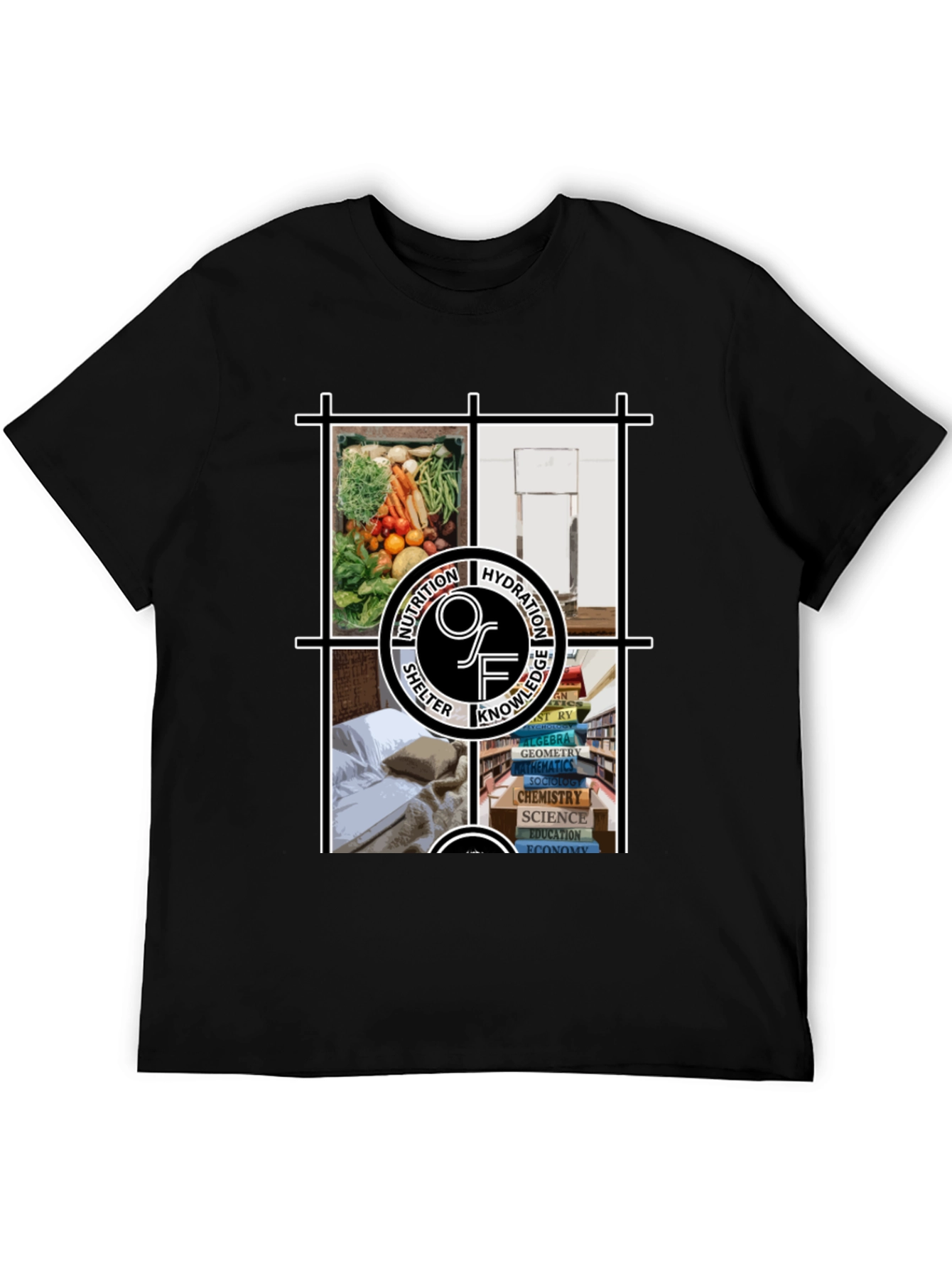 Nutrition Hydration Knowledge Shelter T-Shirt