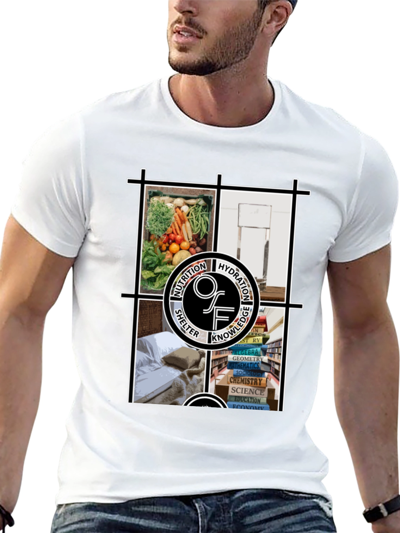 Nutrition Hydration Knowledge Shelter T-Shirt