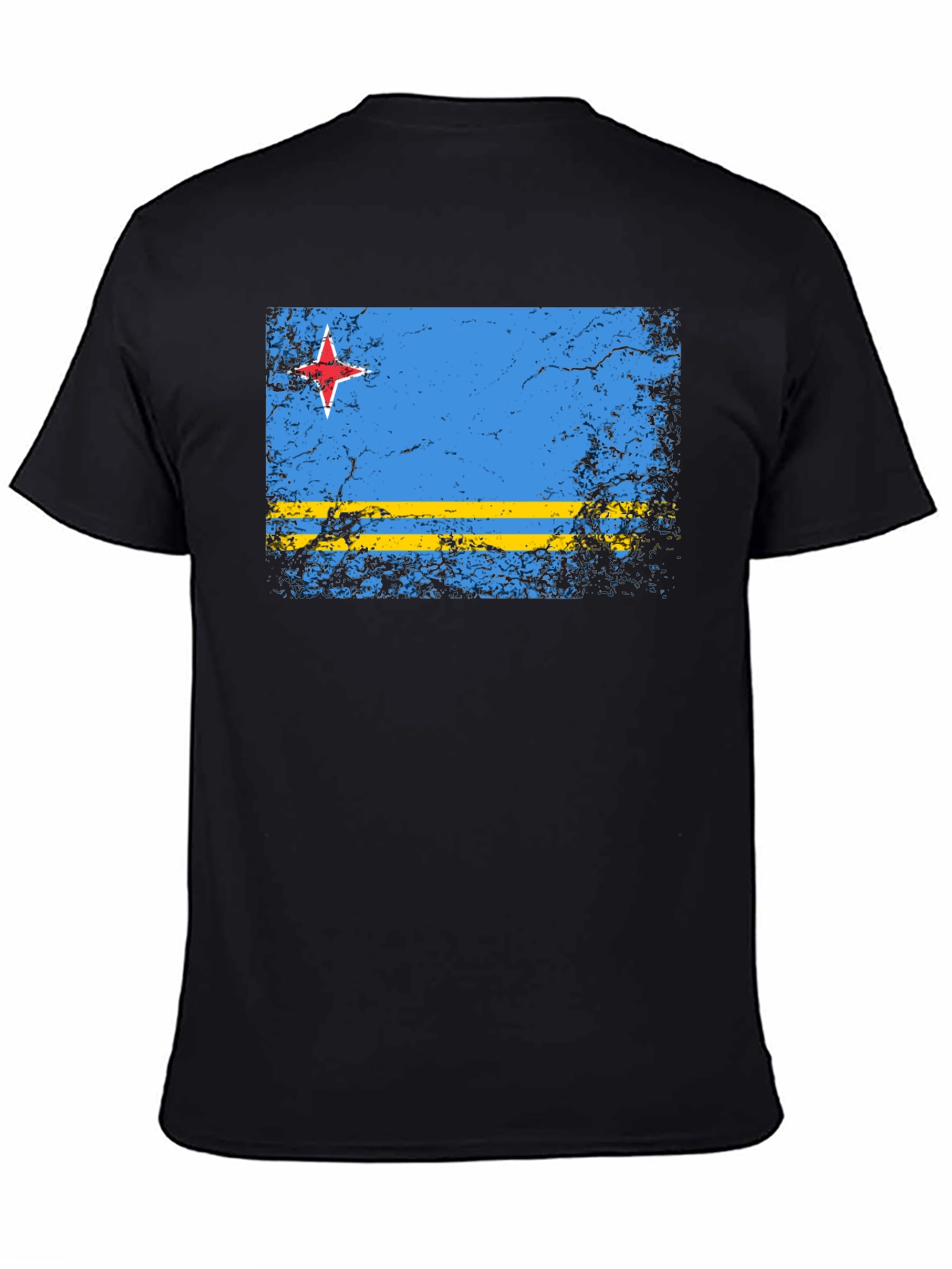Aruba Flag Distressed T-Shirt - Island Pride Tee