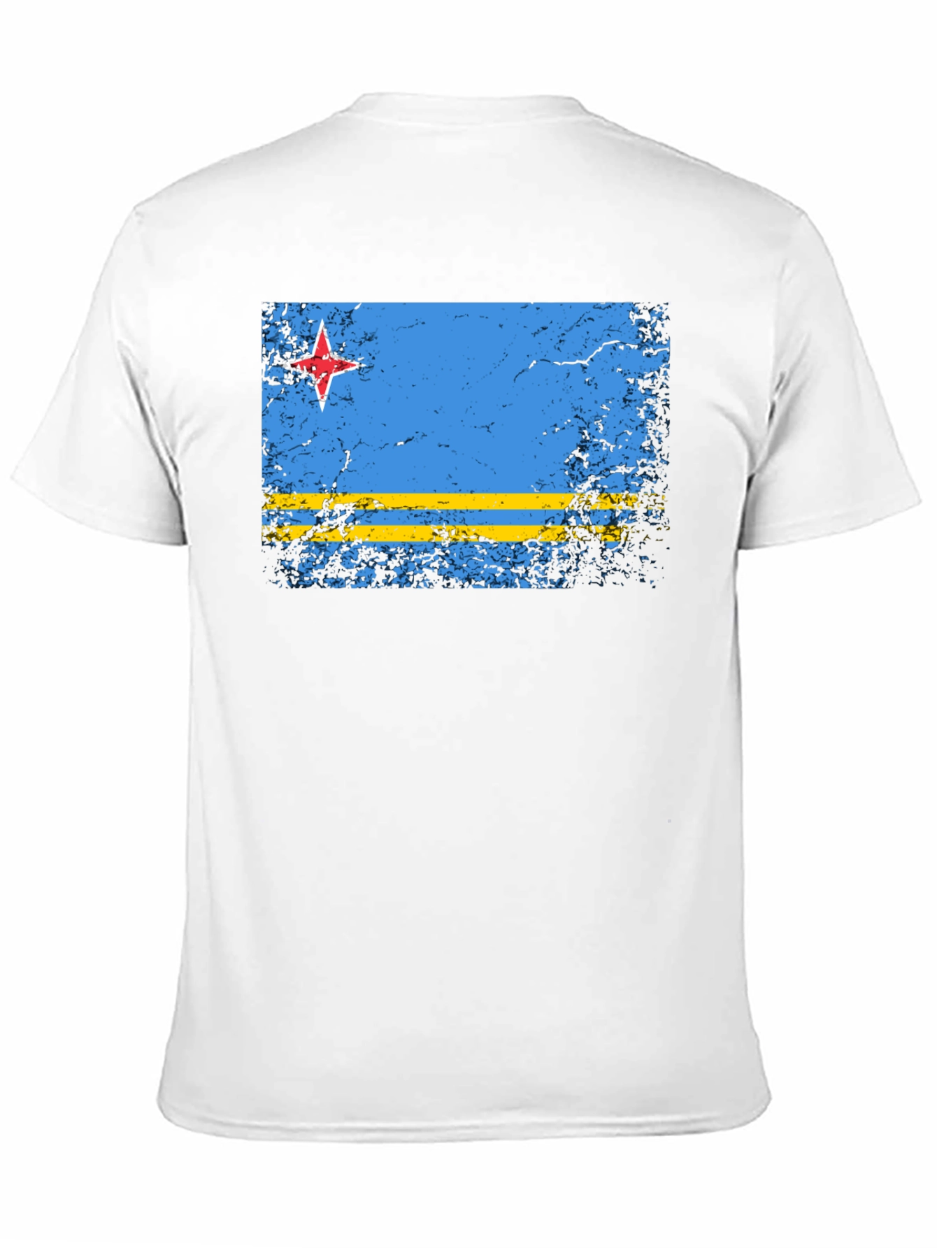 Aruba Flag Distressed T-Shirt - Island Pride Tee