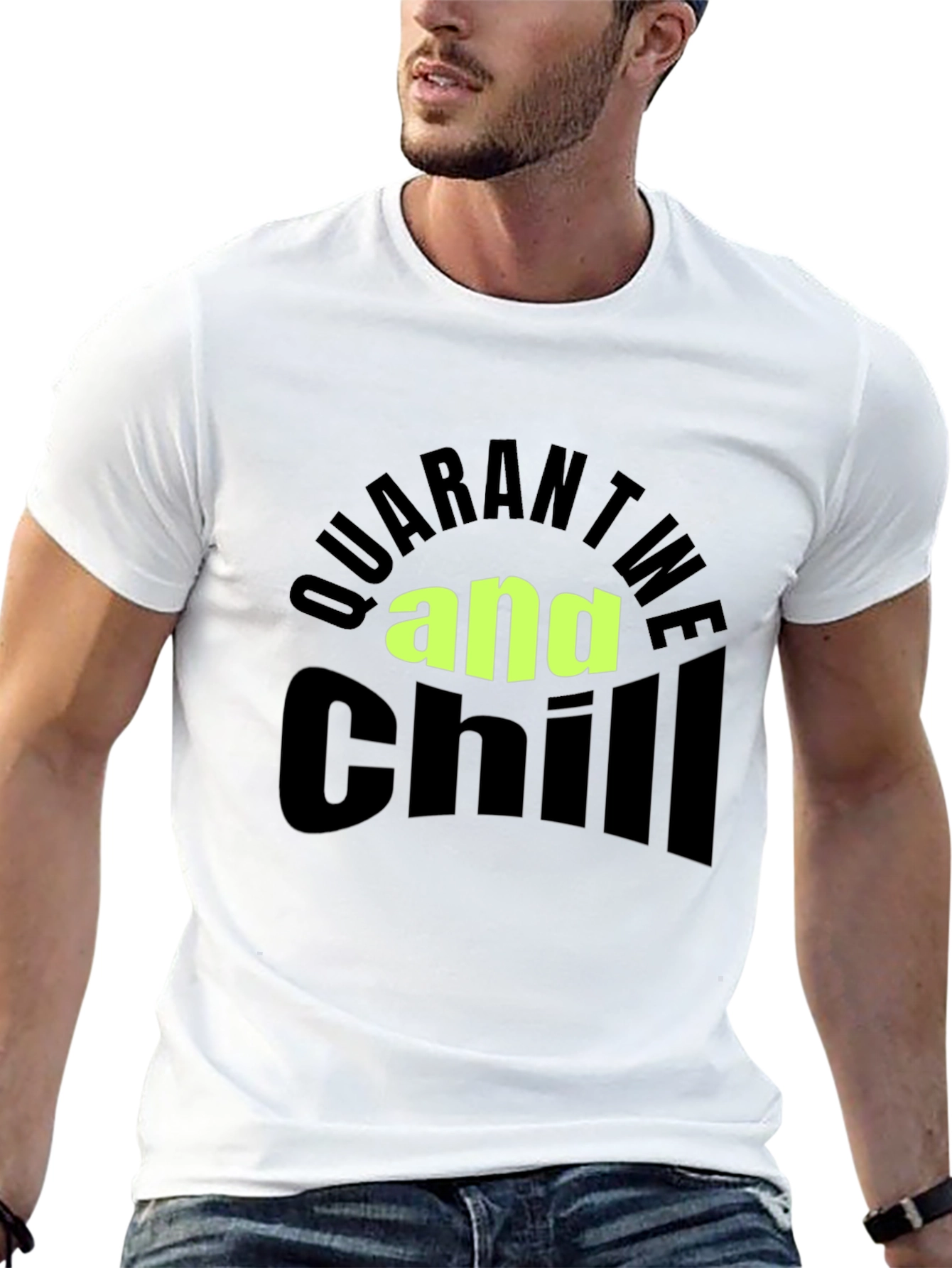 Quarantine and Chill Black T-Shirt