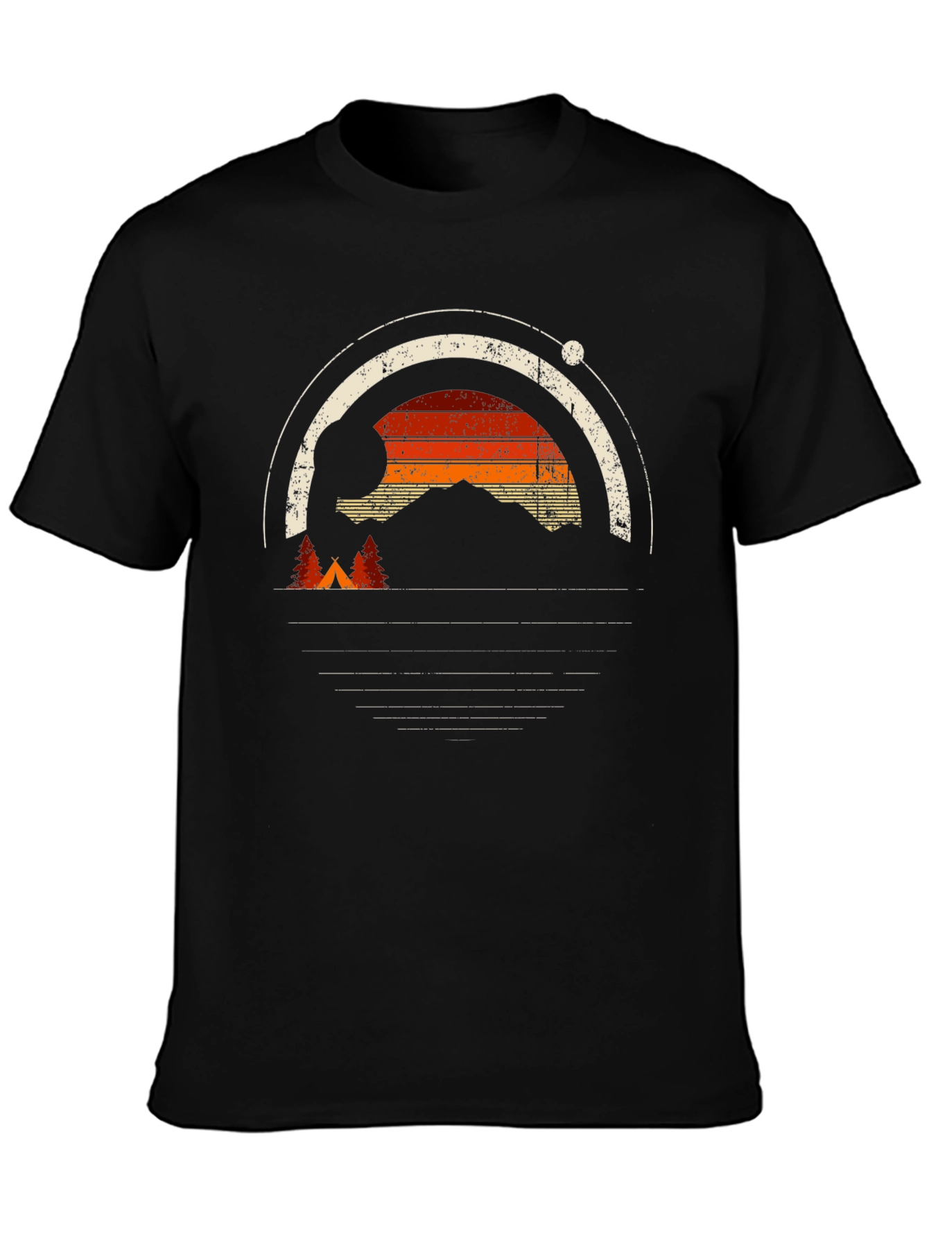 Retro Camping Adventure Graphic T-Shirt