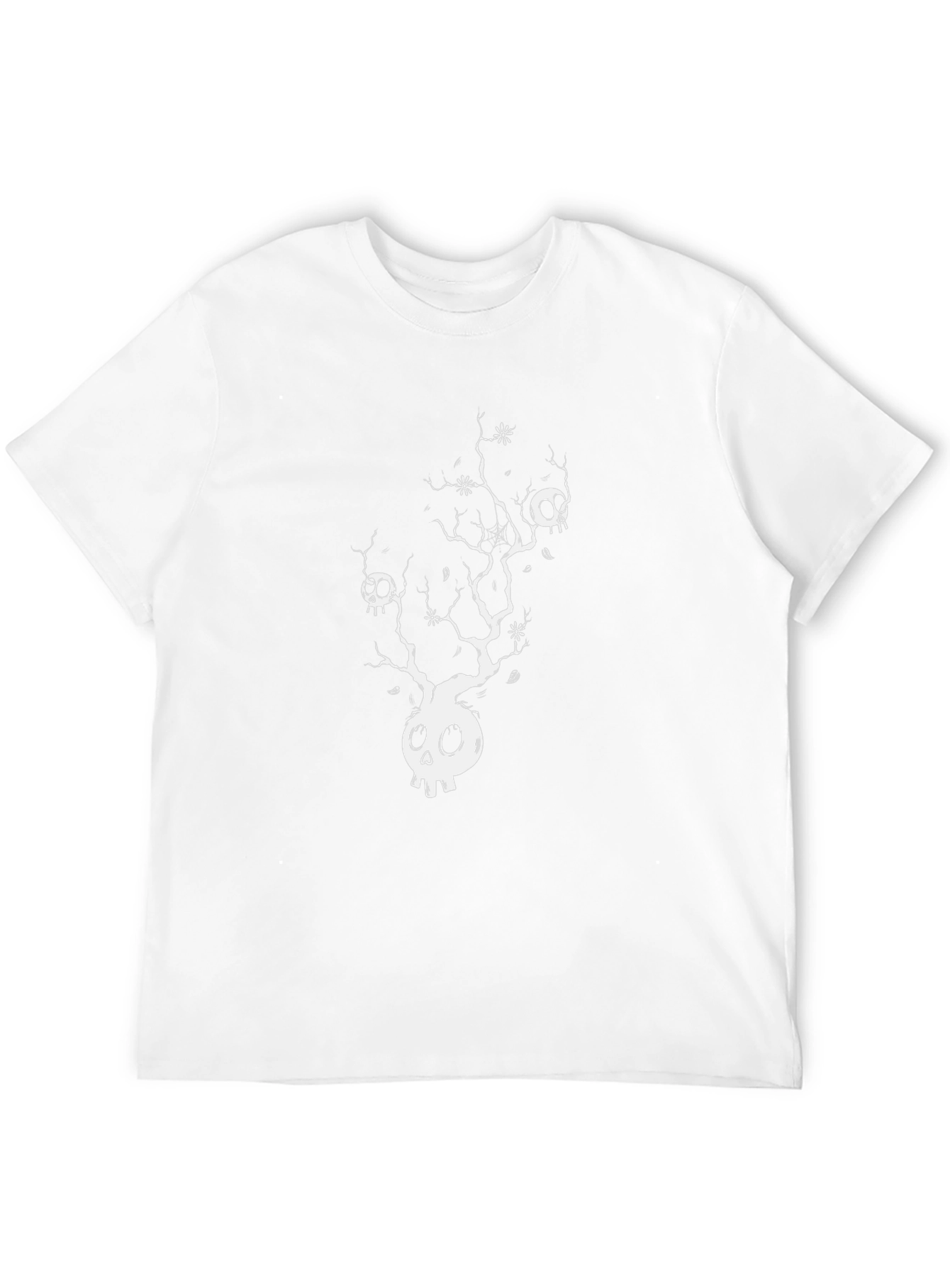 Skull Tree Graphic Tee - Unique Design Black T-Shirt