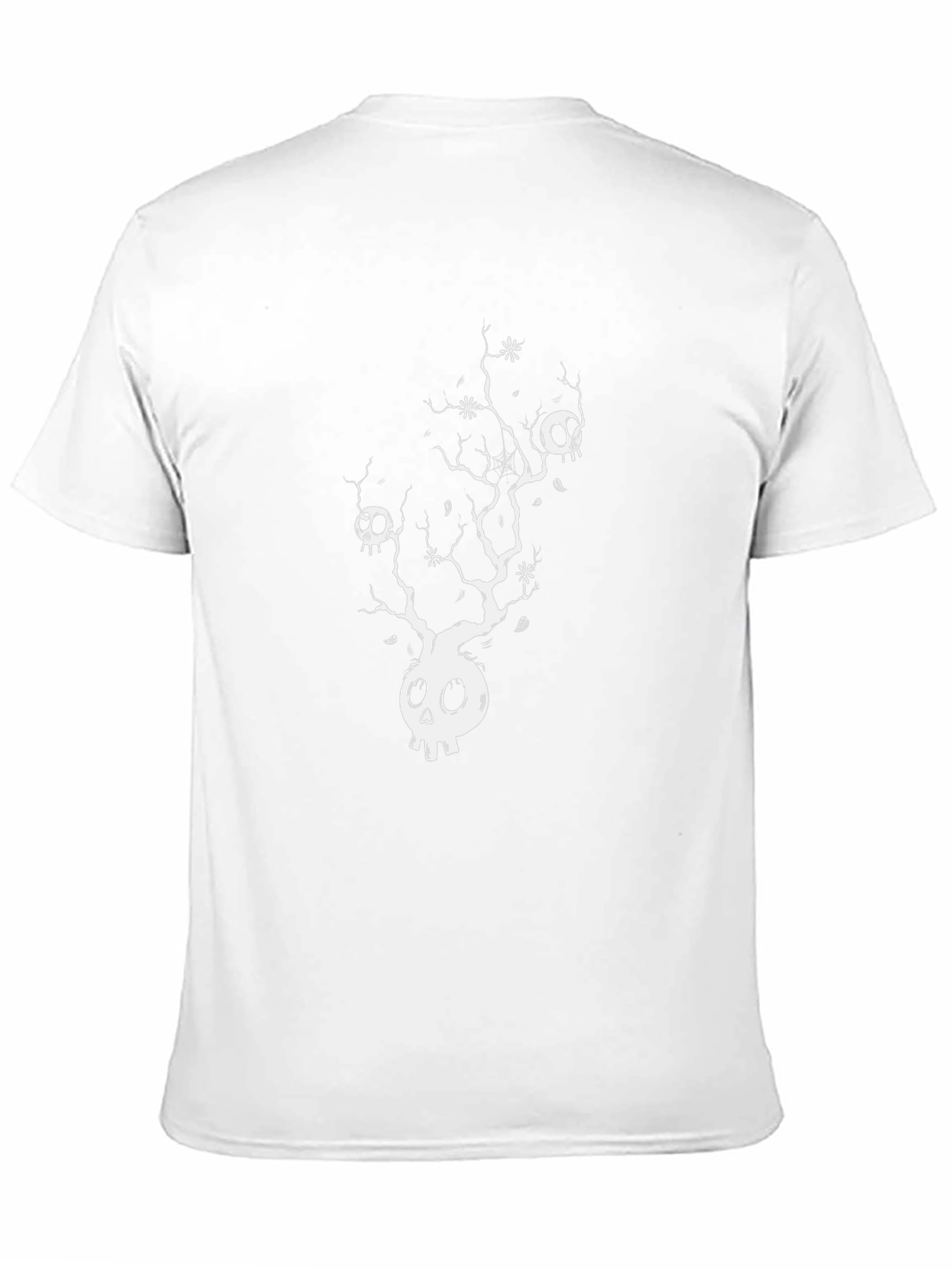 Skull Tree Graphic Tee - Unique Design Black T-Shirt